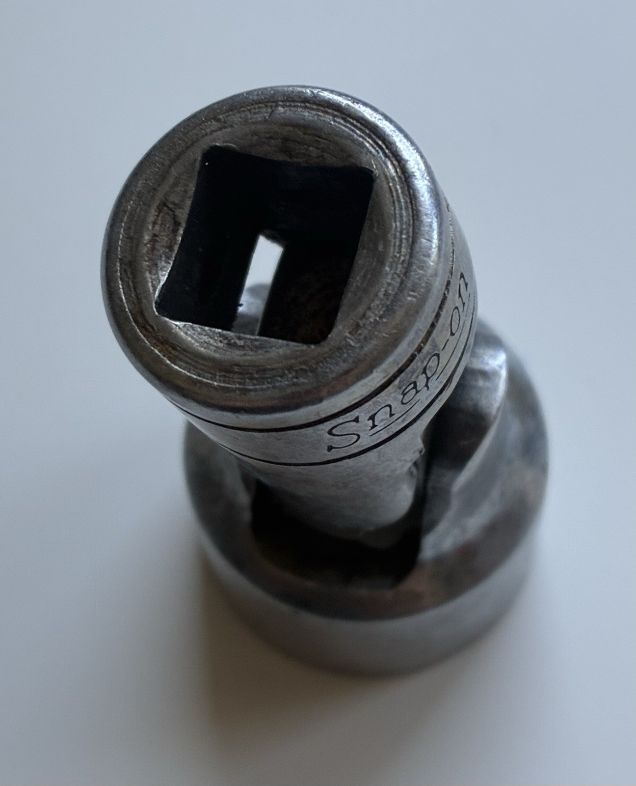 Vintage Snap-on tools USA SAE 3/8″ Drive 3/4” Chrome 6 Point Swivel Socket FS24