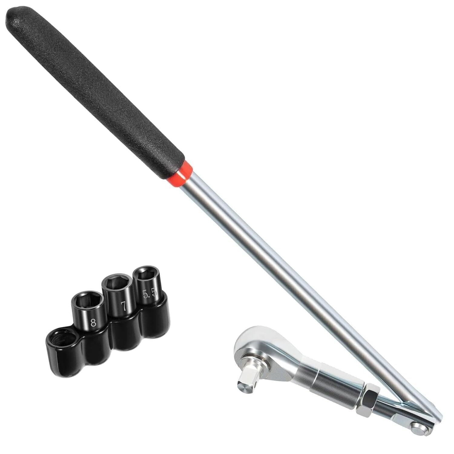 64180 Actuator Motor Ratchet Wrench Set 5.5mm 7mm 8mm Socket For Lisle Tool