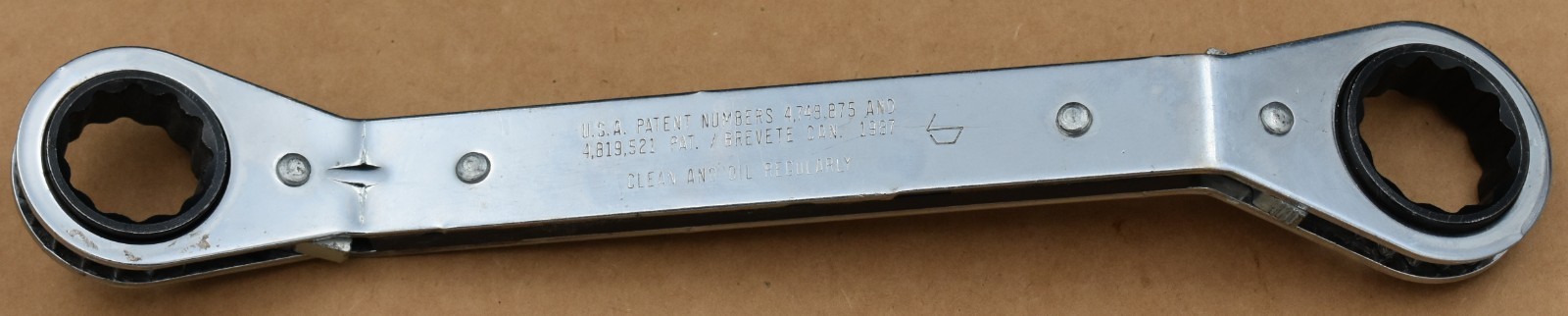 PROTO TOOLS 1185-A, 3/4″ x 7/8″ SAE, 12-POINT, BOX END REVERSIBLE RATCHETING WRE