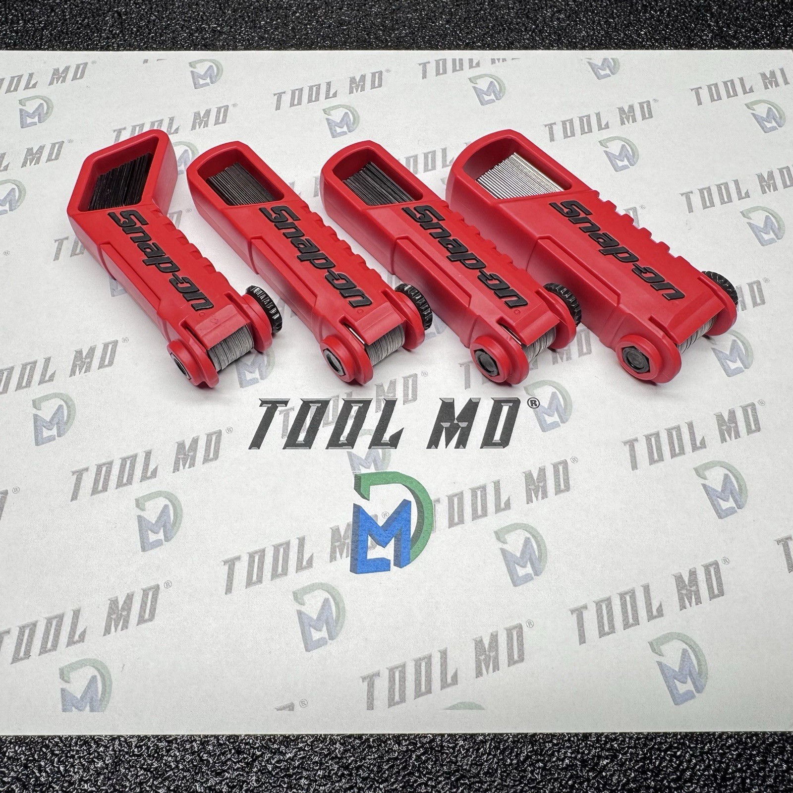 Snap-on Tools USA NEW RED 4pc Offset 45° & Straight Feeler Gauge Blade Sets