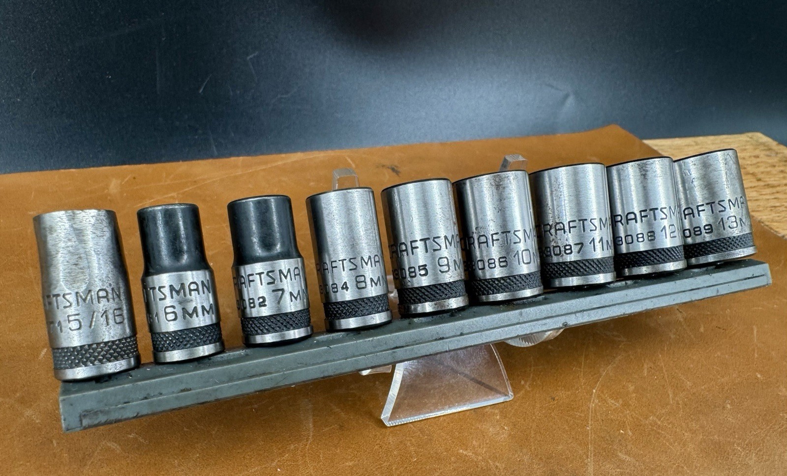 Vintage Craftsman 1/4” Drive9PC Metric Universal Spline Socket Set, Scarce Set