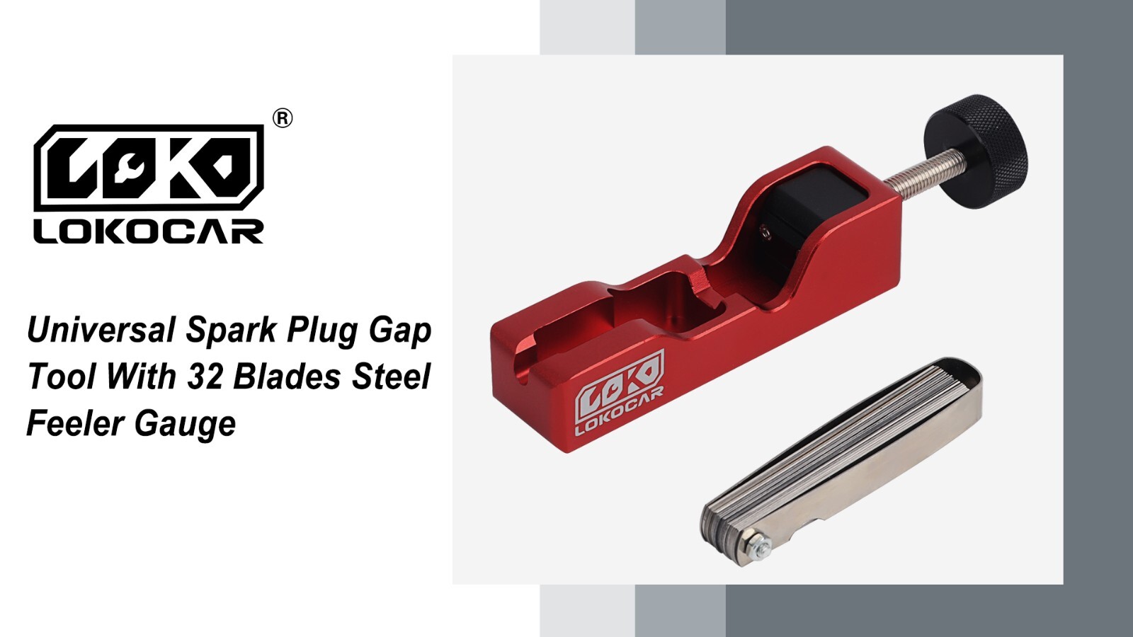 Spark Plug Gap Tool And 32 Blades Metric Feeler Gauge Gap Filler Measuring Tools