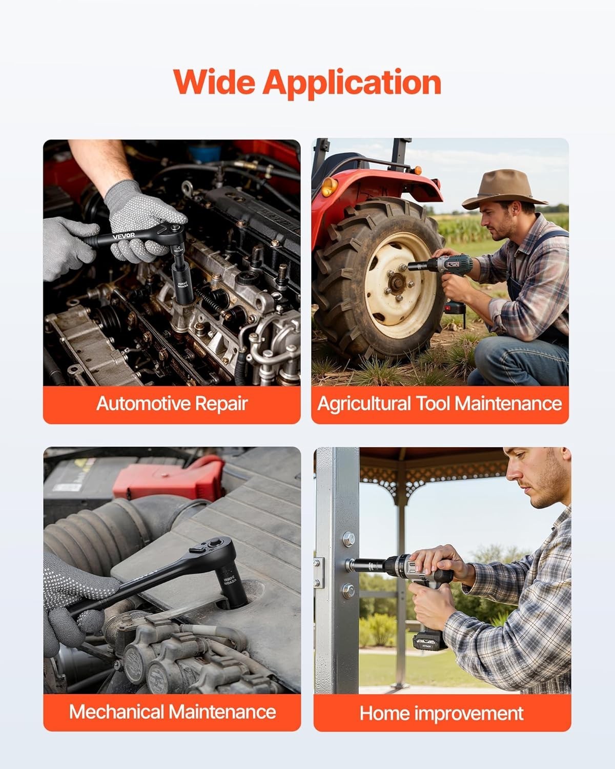 Efficient 50-Piece Impact Socket Set – 6 Point, CR-V Finish & Durable Design