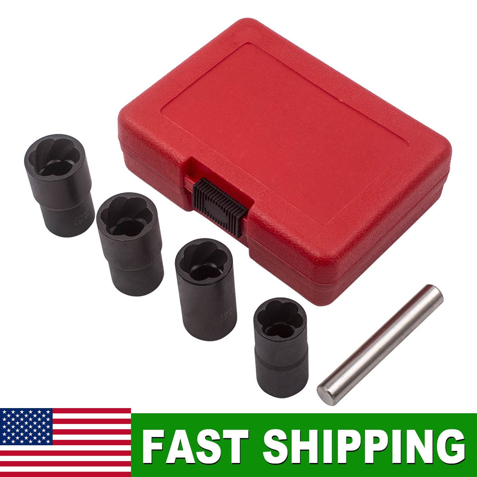1/2″ Drive Wheel Locking Lug Nut Removal Tool Kit 17mm 19mm 21mm 22mm New
