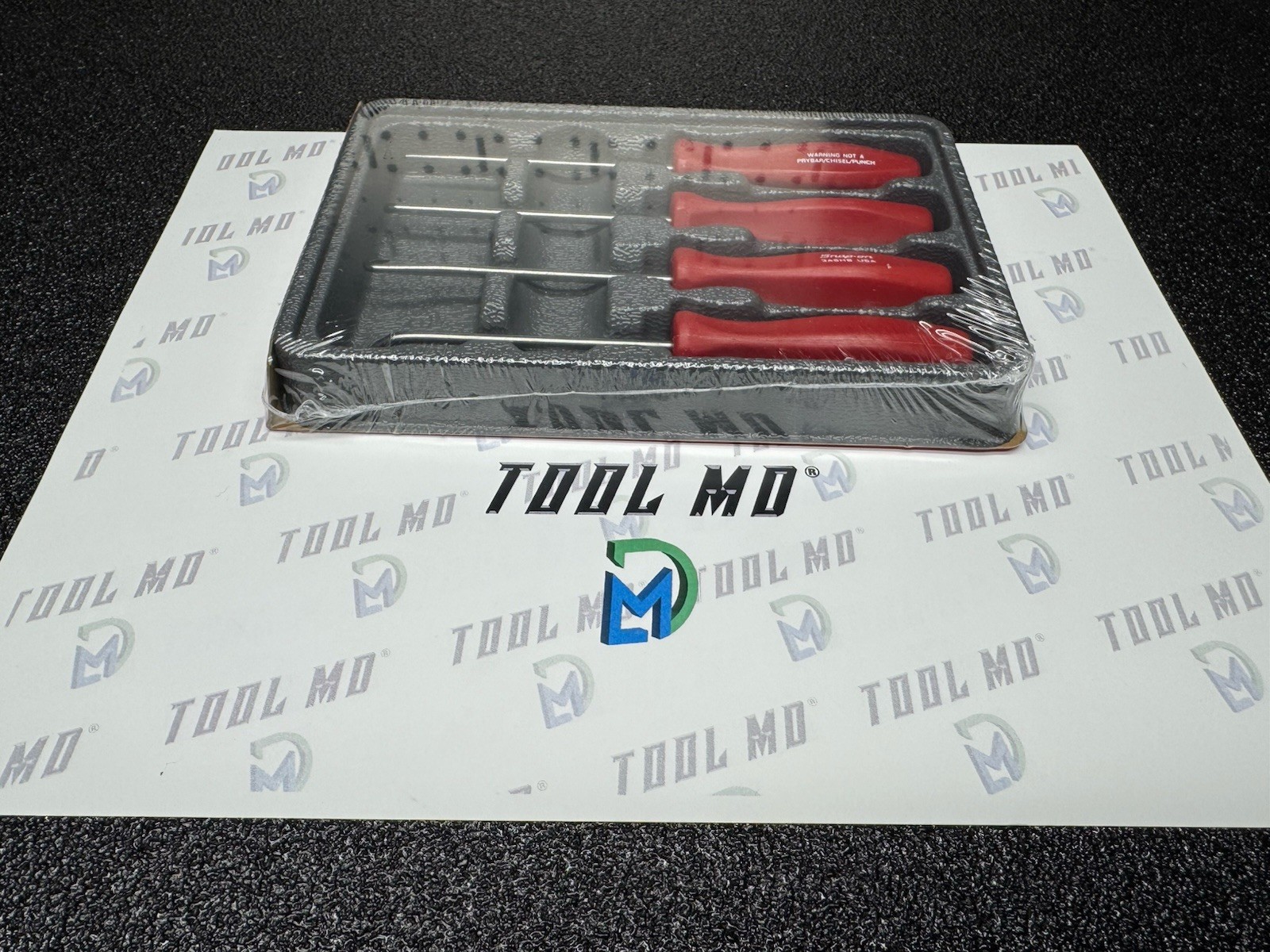 Snap-on Tools USA NEW 4-Piece RED Mini Hard Handle Awl Hook Pick Set ASA204B
