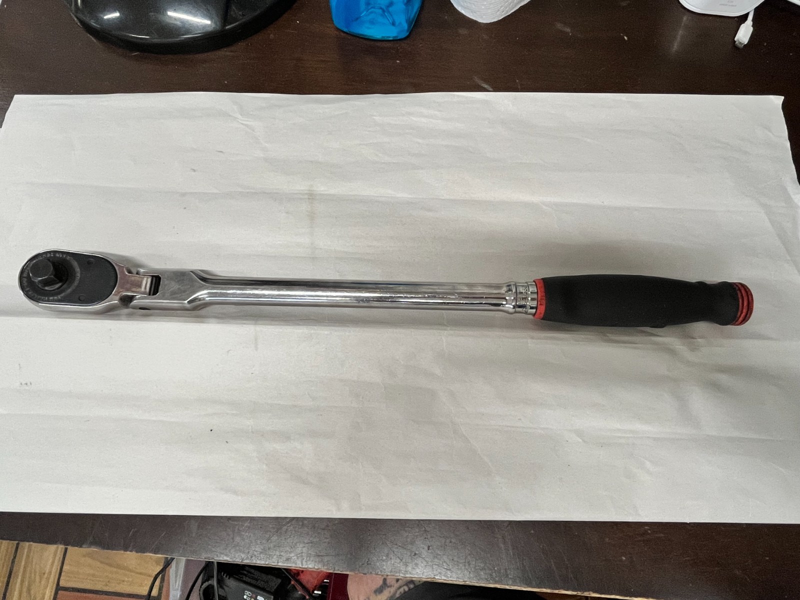 Snap On Tools used SHX80B 1/2″ Drive Soft Grip Handle Locking Flex Head