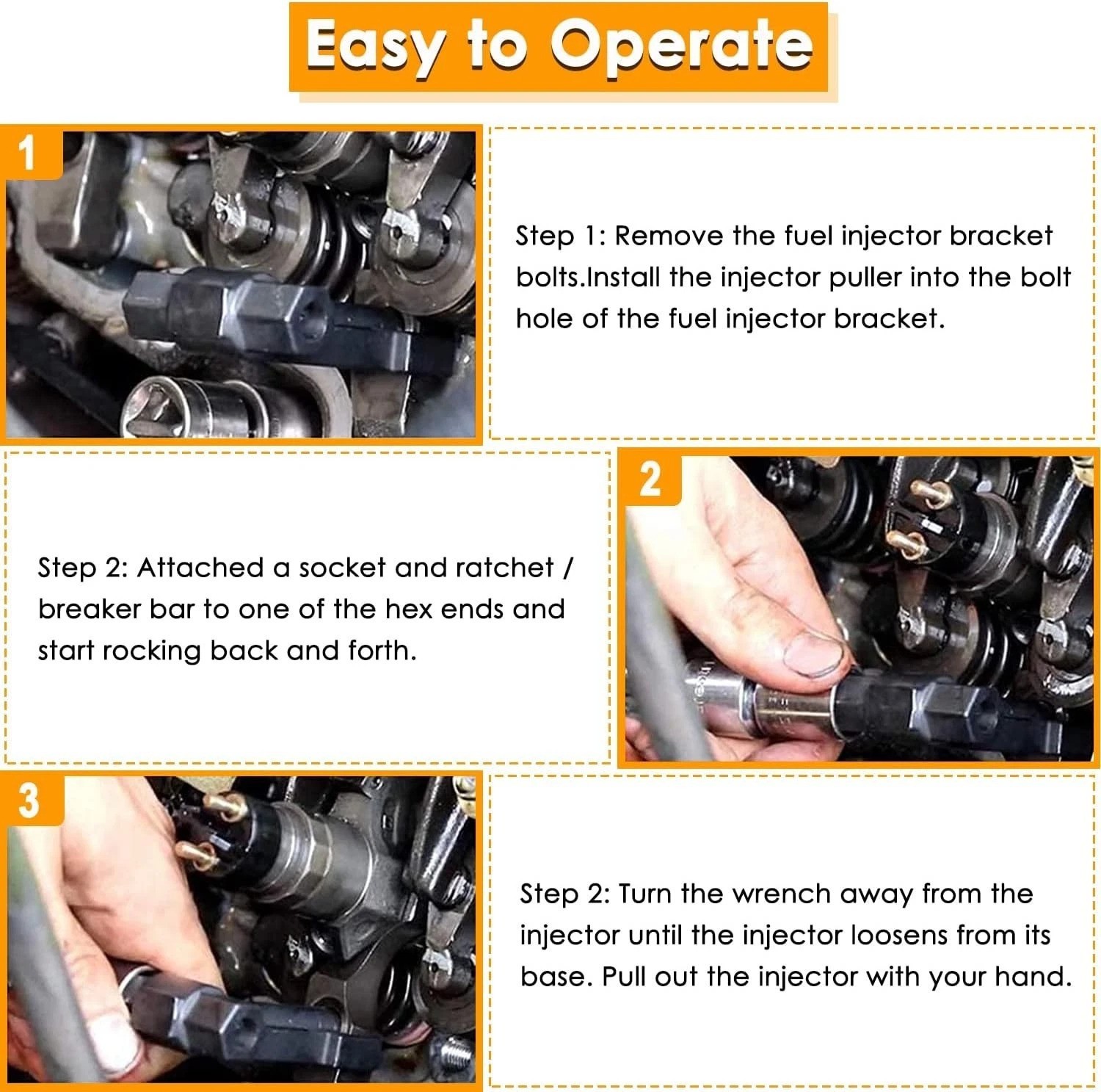 Durable Injector Removal Tools for GM 6.6L Duramax – Easy Maintenance Solution