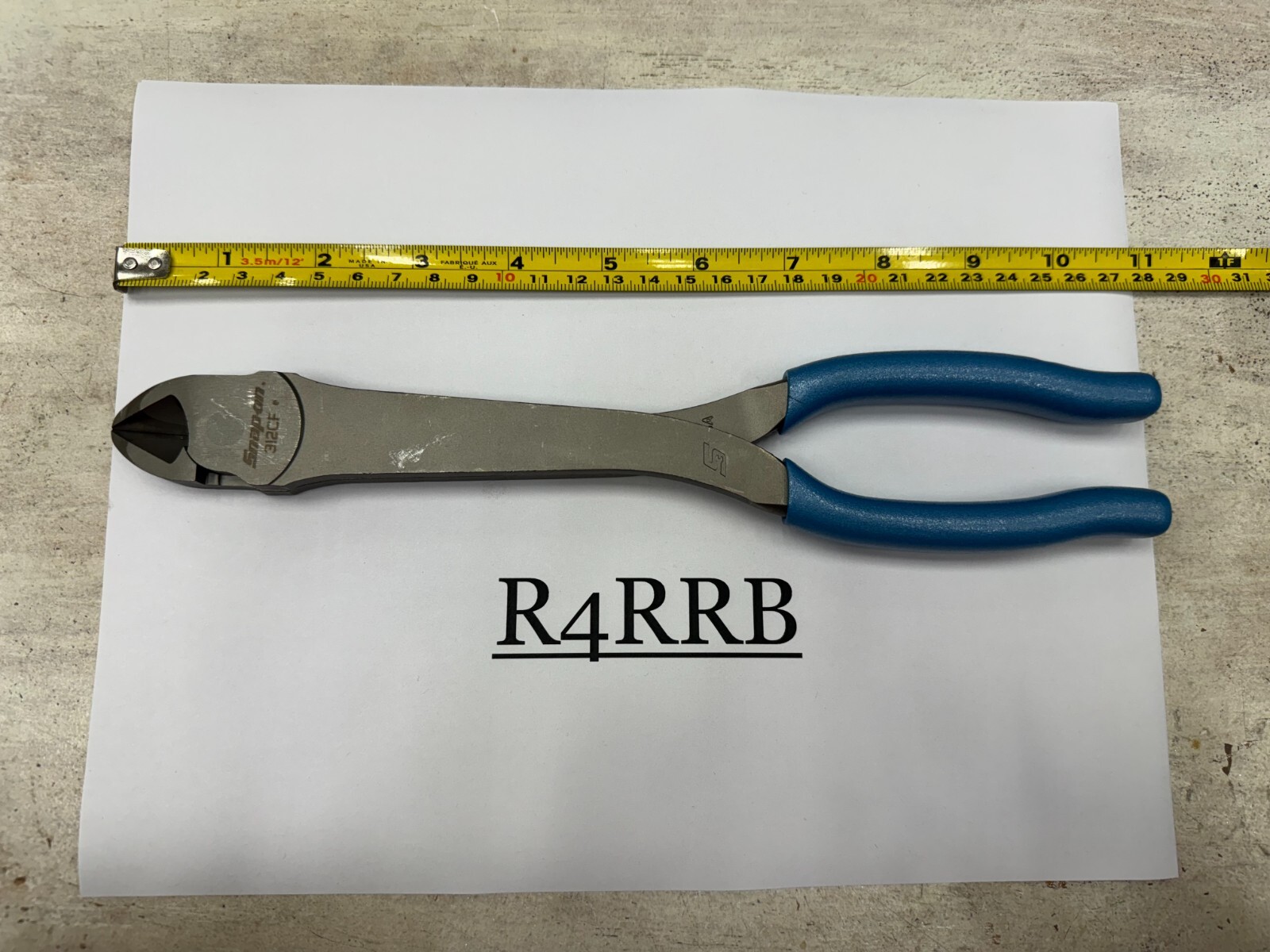 Snap-on Tools USA NEW PEARL BLUE 11″ Heavy Duty Diagonal Cutters 312CFPB