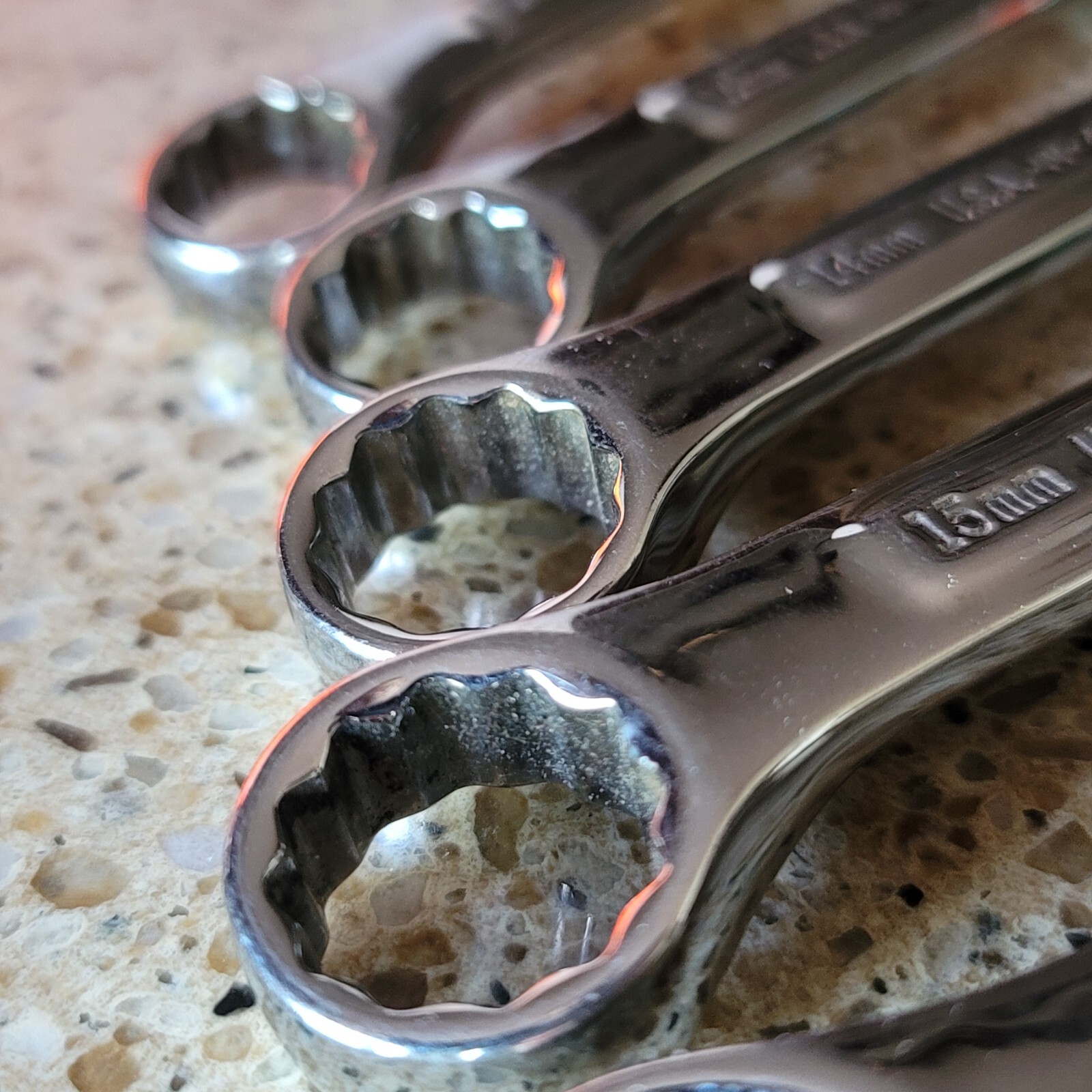 Lot of 5 Craftsman Pro. VV Stubby Combo Wrench 12mm 13mm 14mm 15mm 17mm READ ME!