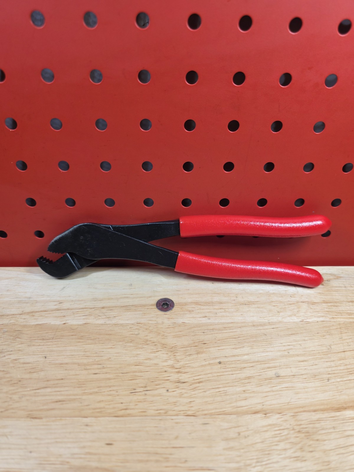 Snap-on Tools 208CCP RED Grip Angle Nose Battery Terminal Pliers LIGHTLY USED