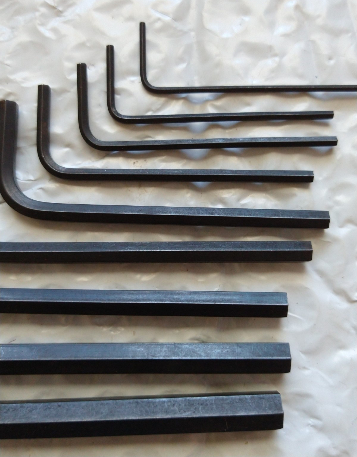 SEARS/CRAFTSMAN TOOLS 946802, ALLEN/HEX KEY SET, 9 PIECES.
