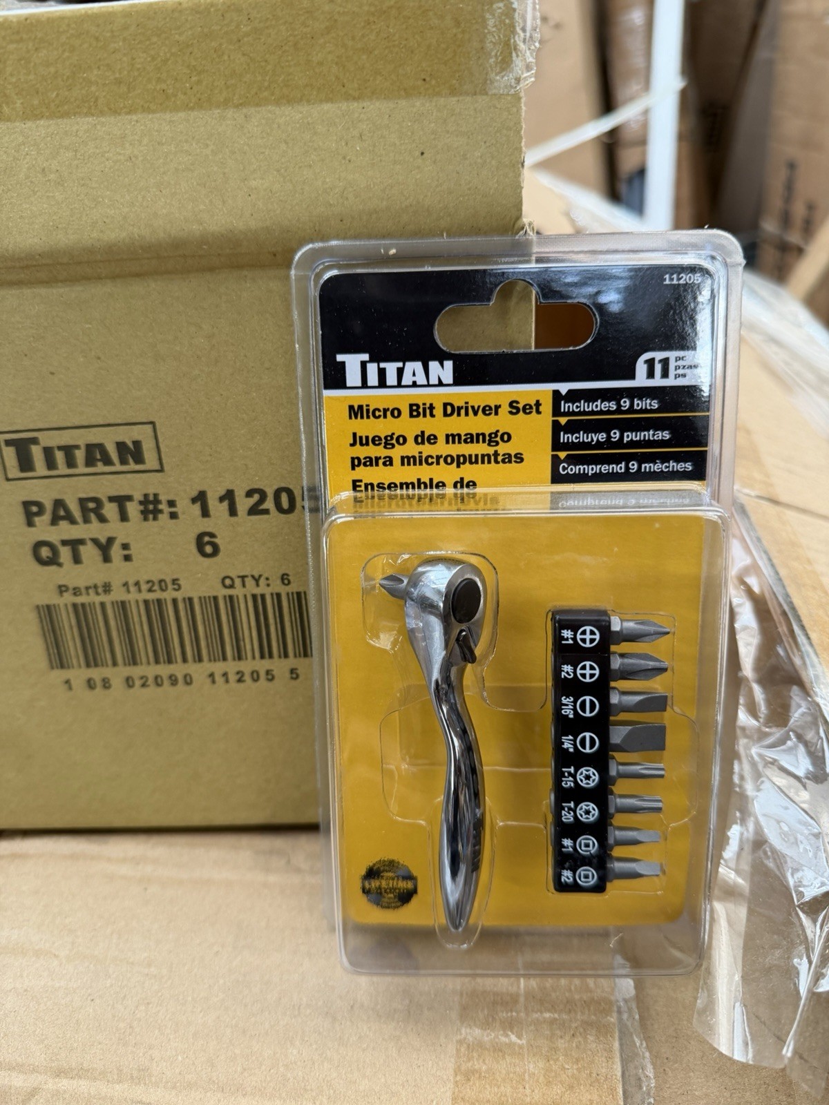 GENUINE Titan Tools 11205 Offset Micro Bit Driver With Bits *FREE SHIPPING*