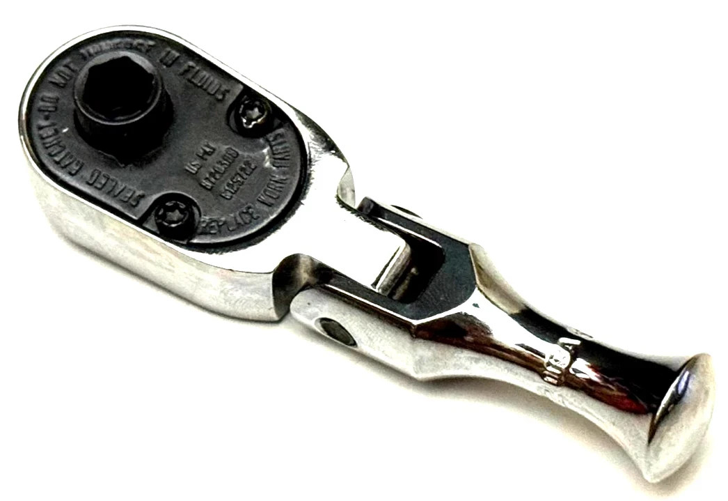Snap On 1/4″ Drive Stubby Magnetic Bit Flex Head Ratchet TMKF72 NEW USA