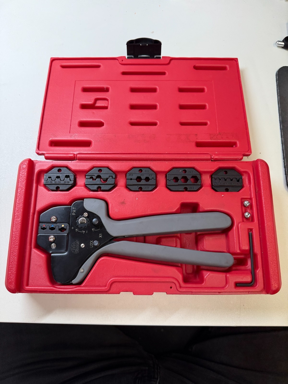 MAC TOOLS Ratcheting Crimper Multi Head tool kit TCT747-KIT