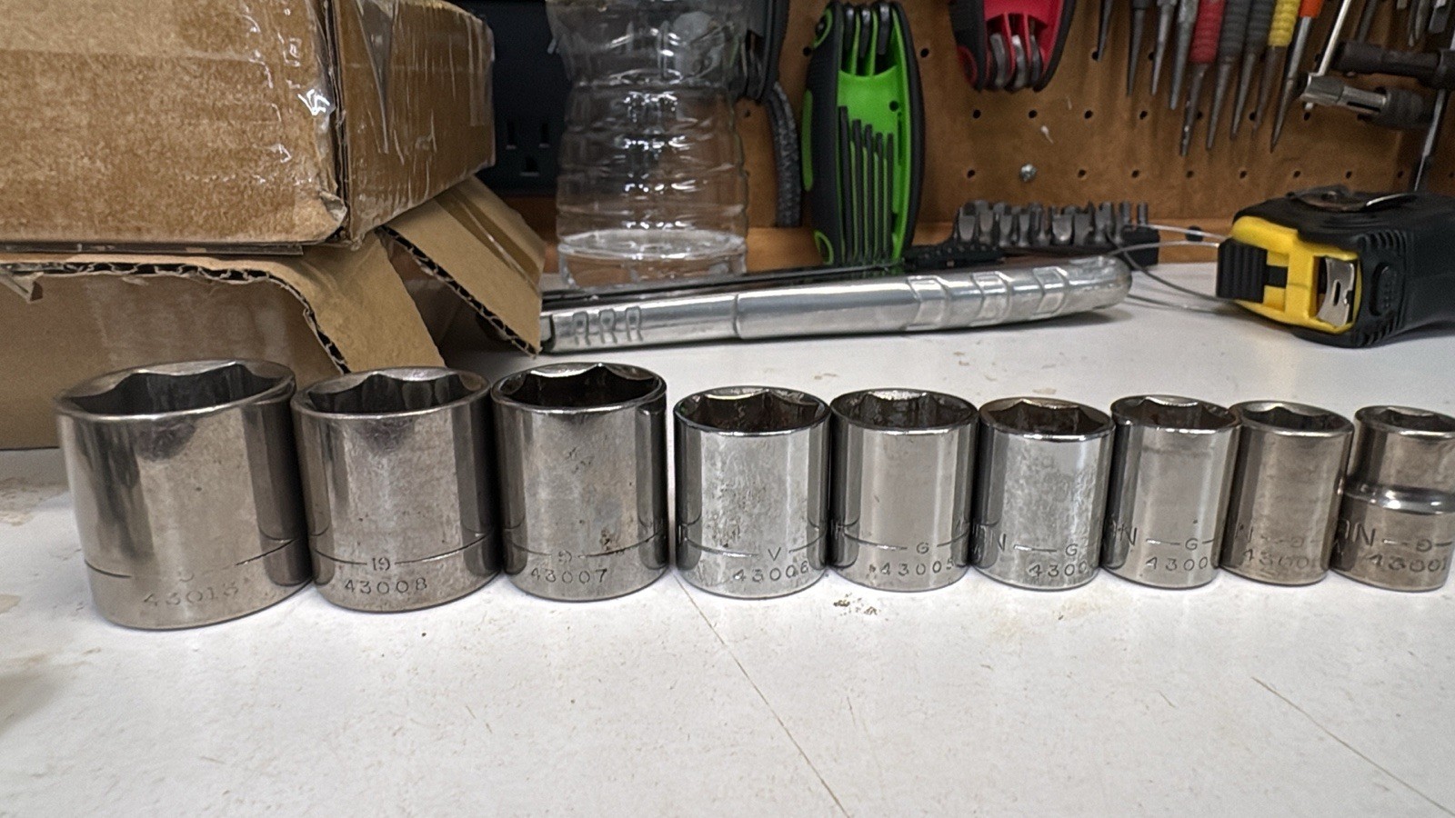 Craftsman 18Pc. Metric/SAE 6 Point Socket Set 9mm-17mm 3/8-7/8” 3/8” Drive USA