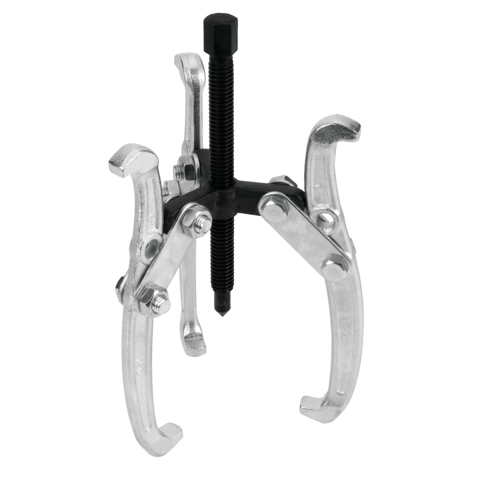 6-Inch 3-Jaw Gear Puller, Reversible Design, Drop-Forged Steel, Chrome Plated, A