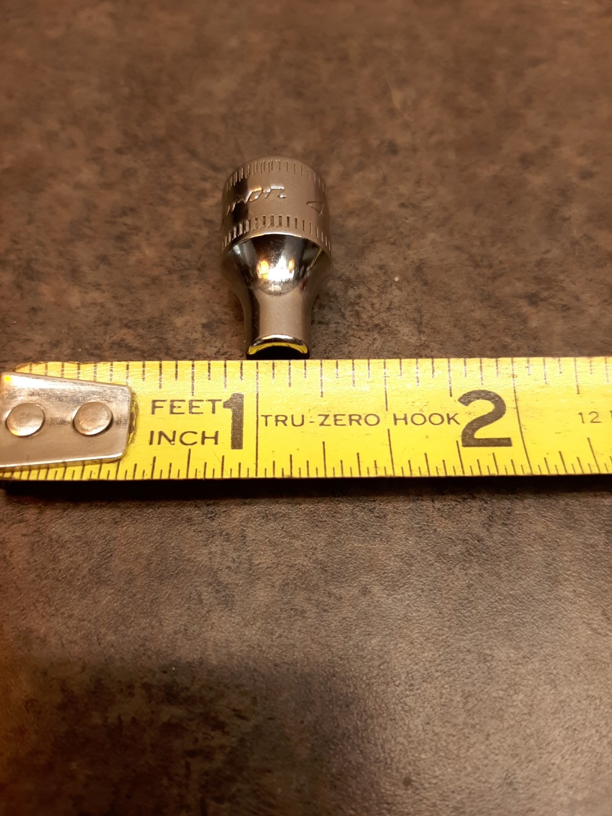 Snap-on tool USA 1/4″ drive Metric 4mm Shallow 6-point Chrome Socket wrench TMM4