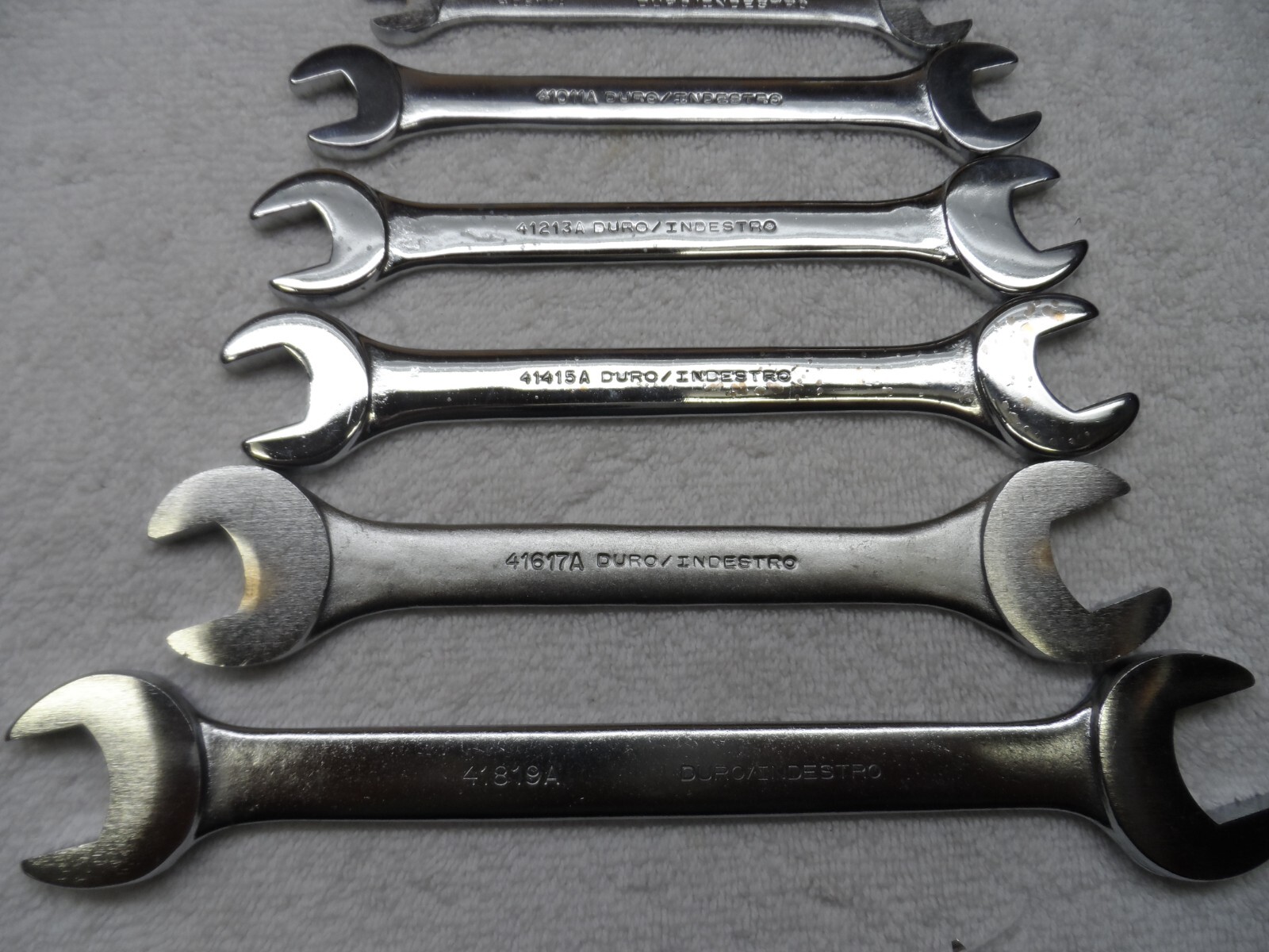 Duro Indestro Metric MM Open End Wrench Set made in USA up to 32mm (10 pcs)
