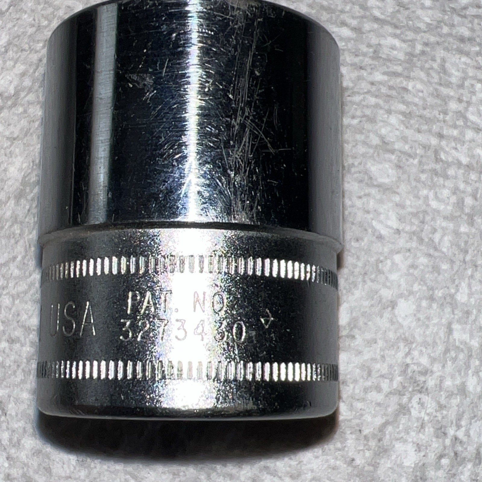 Vintage Snap-on SWM231 1/2″ drive 23mm 12-point chrome socket Made in USA
