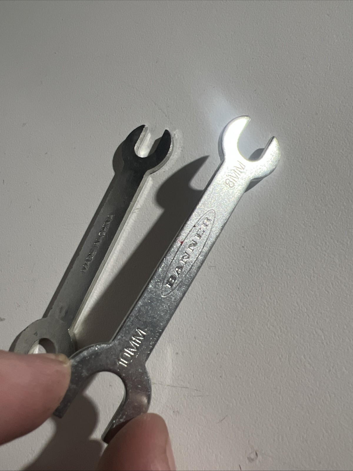 Banner 8mm x 10mm Open End Combination Sensor Wrench LOT OF 2