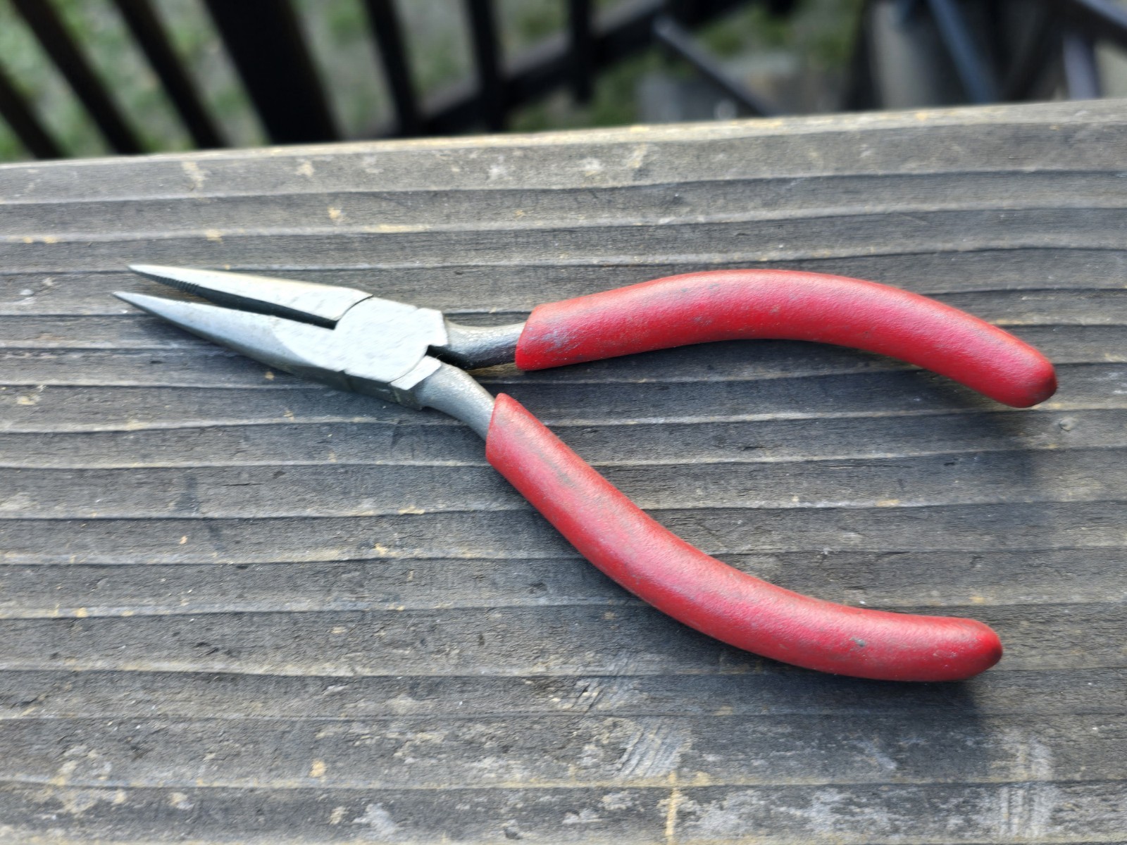 Snap-on 95BCP Needle Nose Pliers 6″ Cushion Grip Red USA