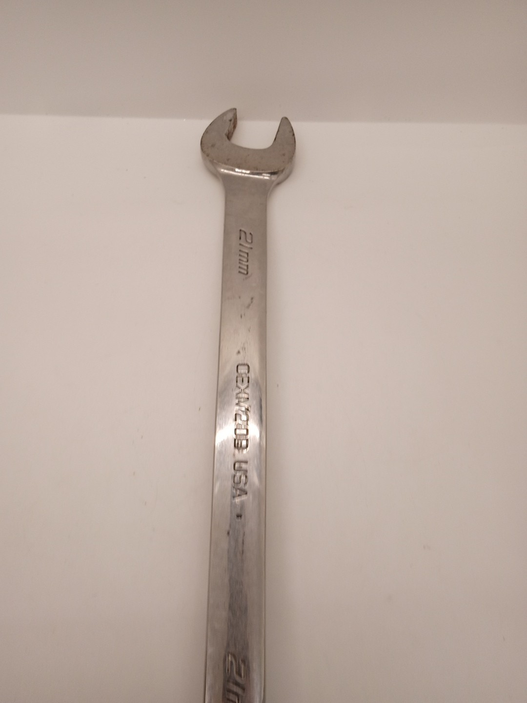 Snap-On Metric 12 Point 21mm #OEXM210B Open Box End Combination Wrench