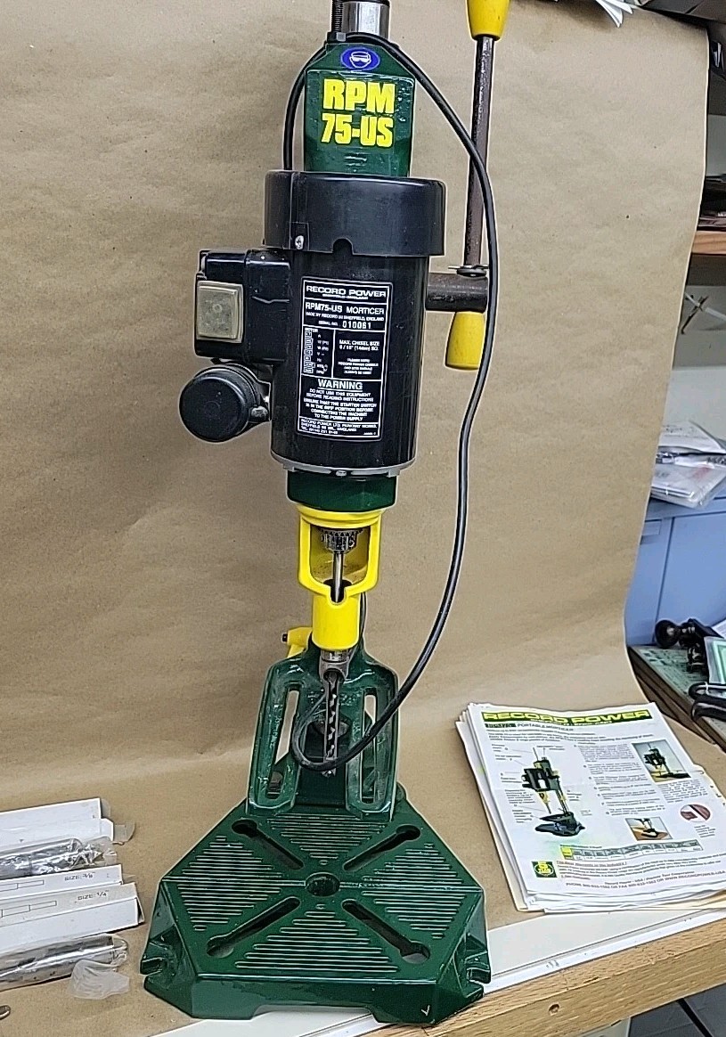 Record Morticer RPM75 Morticing Machine 1/4″ 3/8″ 1/2″ Chisels