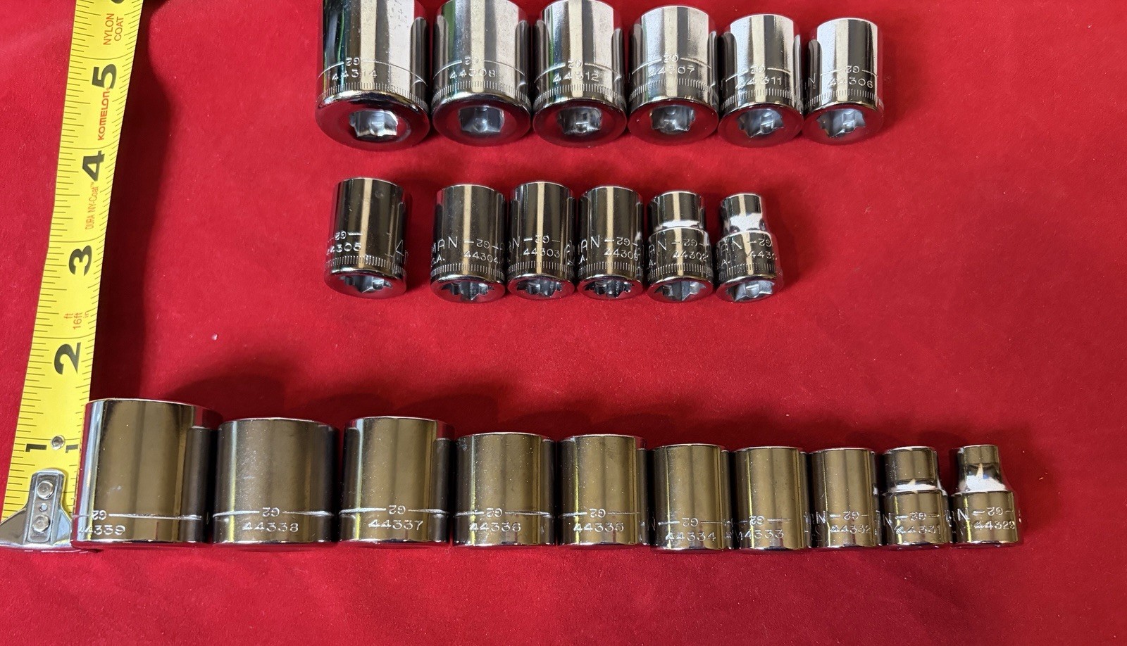 22 pc Craftsman 3/8″ Drive 12 Point SAE METRIC 21mm-9mm & 7/8″ – 5/16″ USA