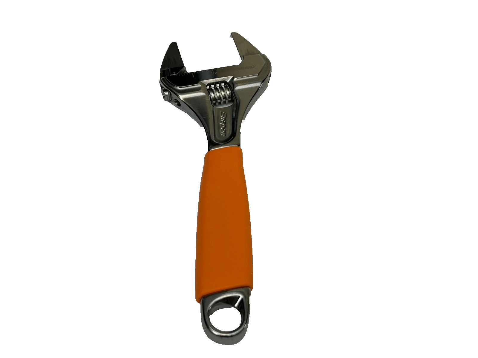 Snap-on Tools ORANGE 8″ SLIM JAW Wide-Mouth Adjustable Wrench ADHWS8O SPAIN NEW