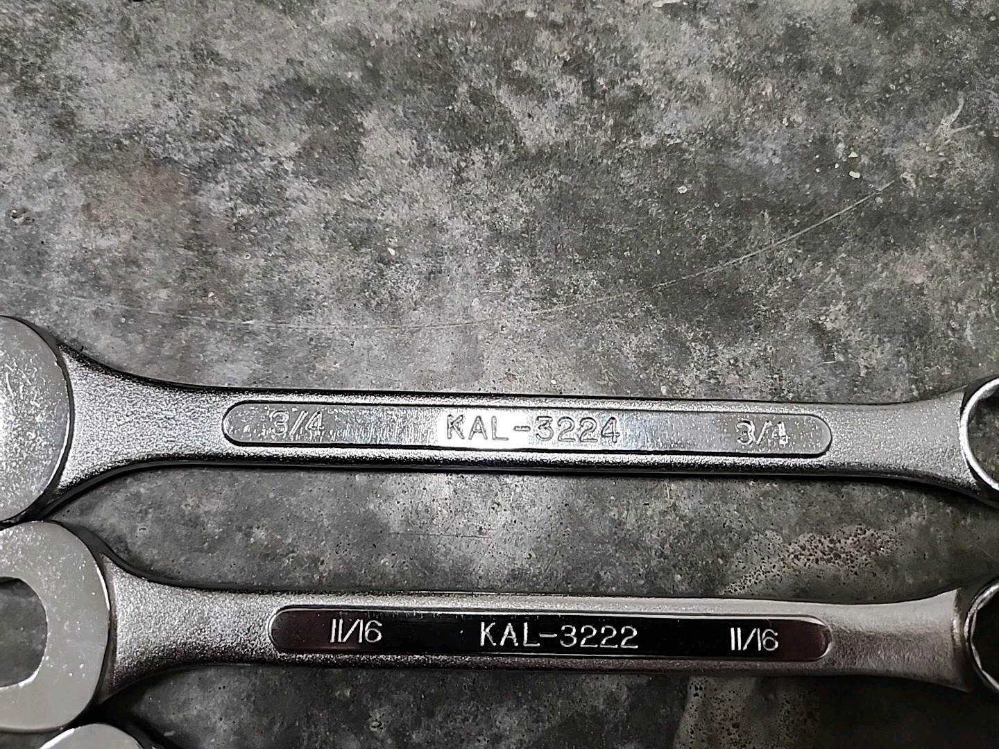 12Pc SAE Combination Wrench Set 1/4”-3/4″ KAL JAPAN