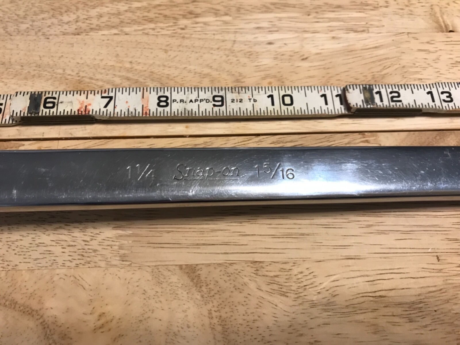 Snap On Tools 12 Pt Polished Double Box End Wrench 1-1/4” x 1-5/16” XB4042 USA