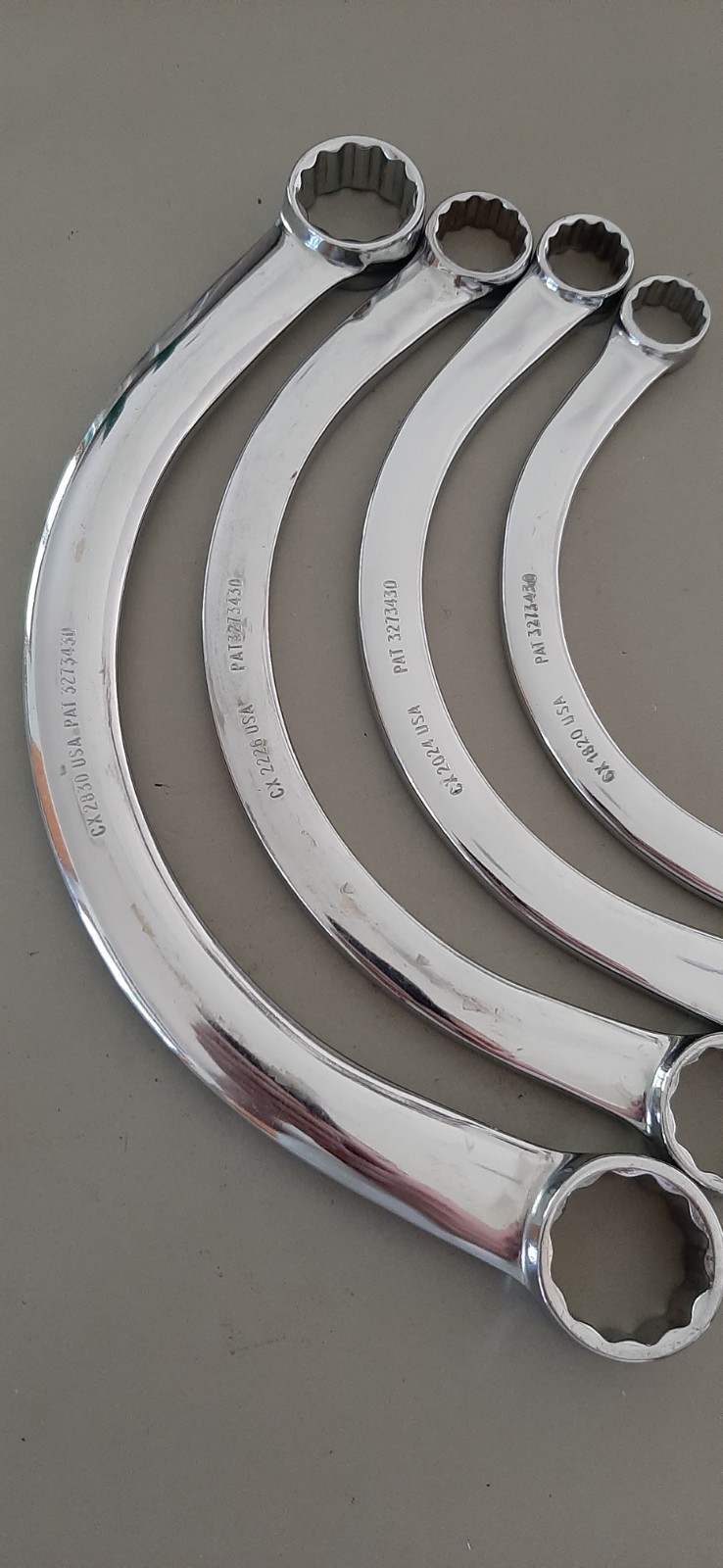 Snap-On HALF MOON SAE 12pt Point Wrench Set 9/16 to 15/16 CX1820 2024 2226 2830