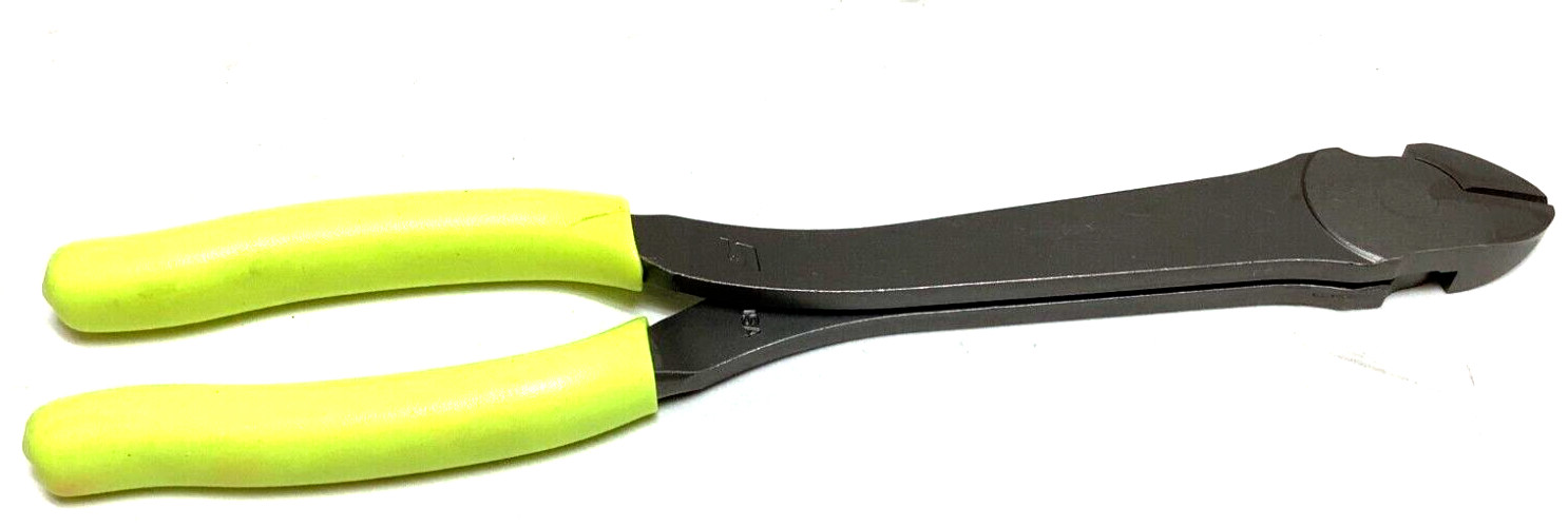 New Snap-on™ 312CF 312CFHV 12″ Long Diagonal Cutters Hi-Viz Yellow Vinyl Grip