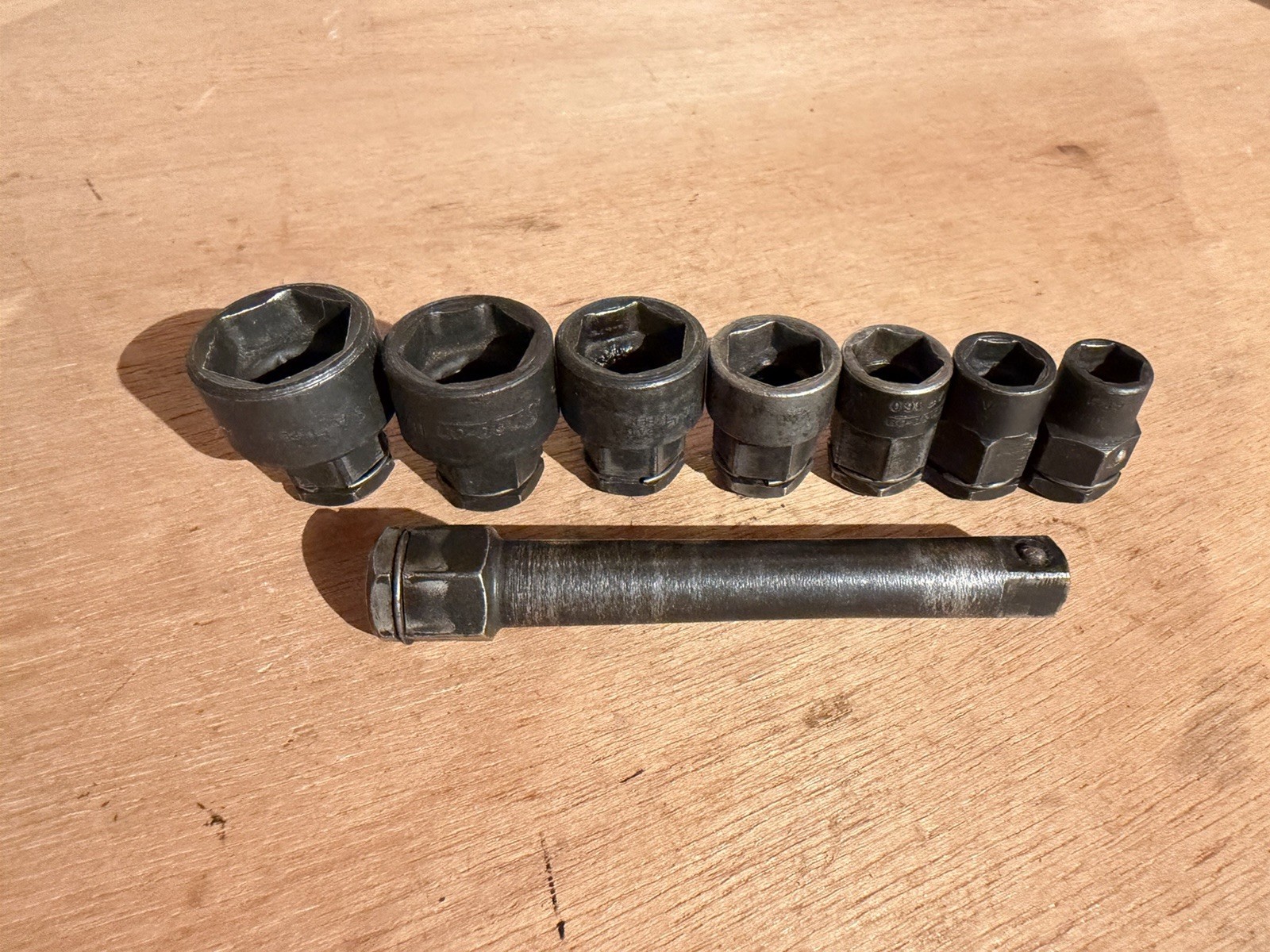 Snap On 8 Piece 3/8” Pass Through Sockets And Extension – 3/8 -3/4 – AF120-AF240