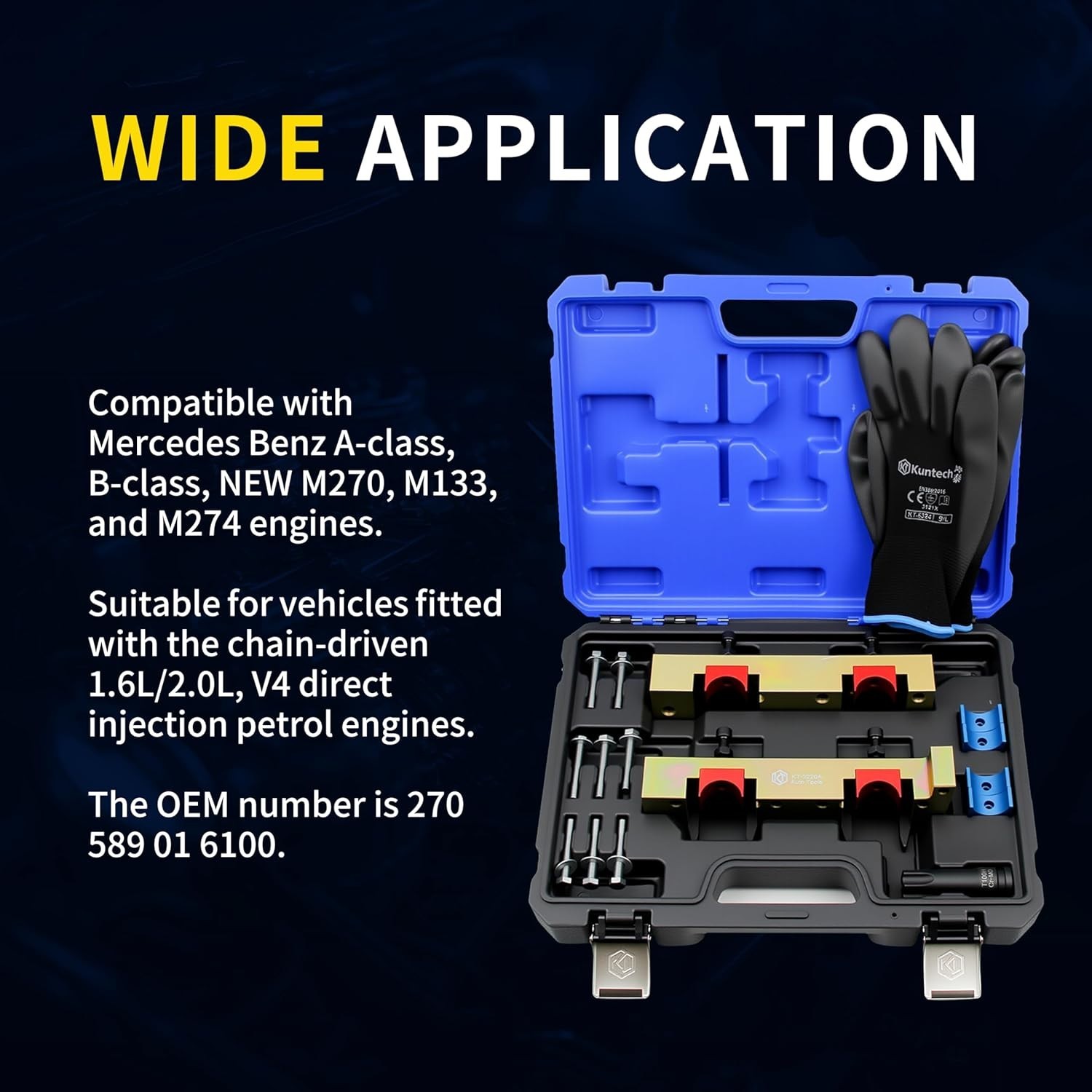 Camshaft Alignment Engine Timing Tool Kit For Mercedes Benz M133 M270 M274