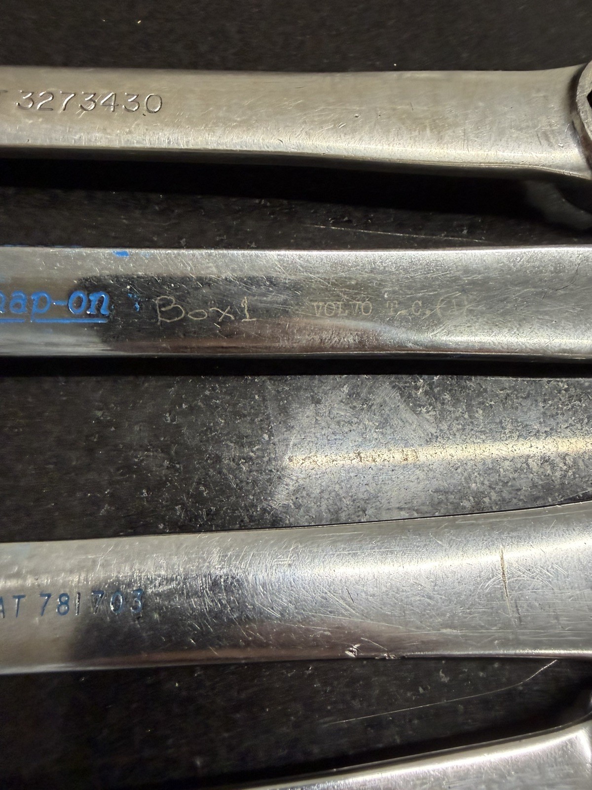 Snap On 5 pc 12-Point Metric Combination Wrench Set 20–24 mm OEXM705