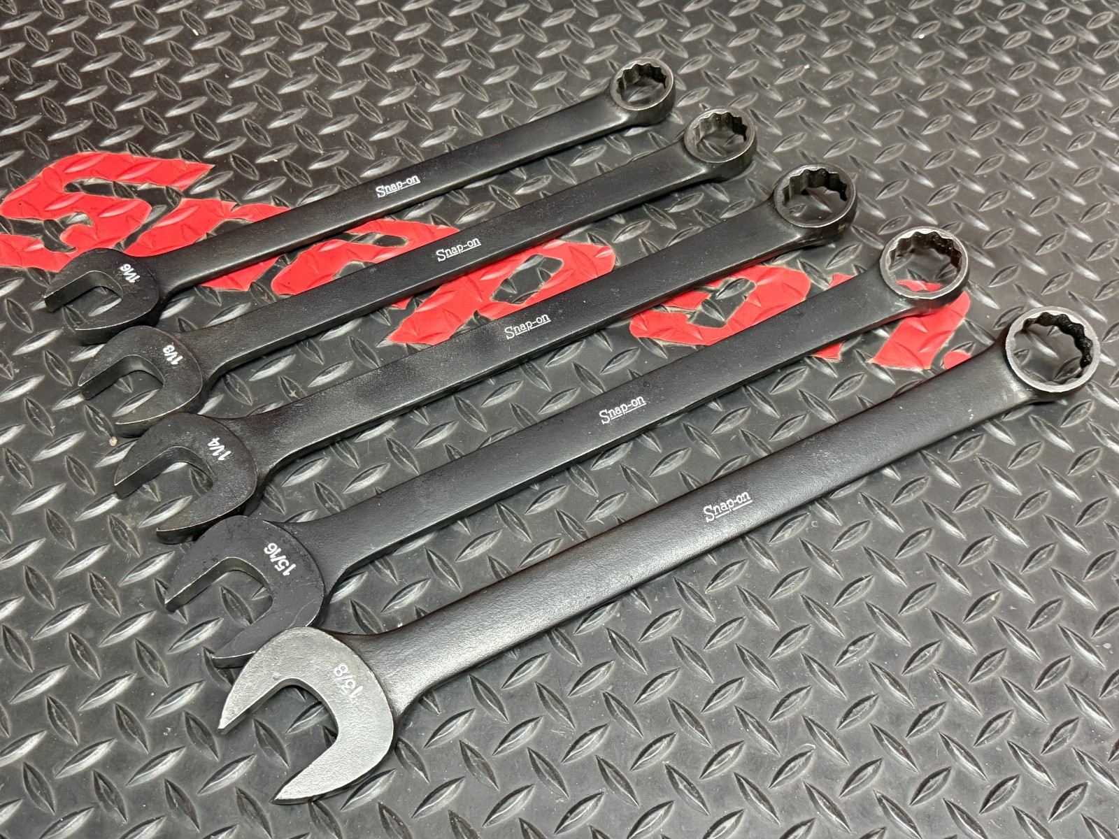 Snap on 1-1/8″ 1-1/16″ 1-1/4″ 1-5/16″ 1-3/8″ GOEX Industrial Service Wrench Set