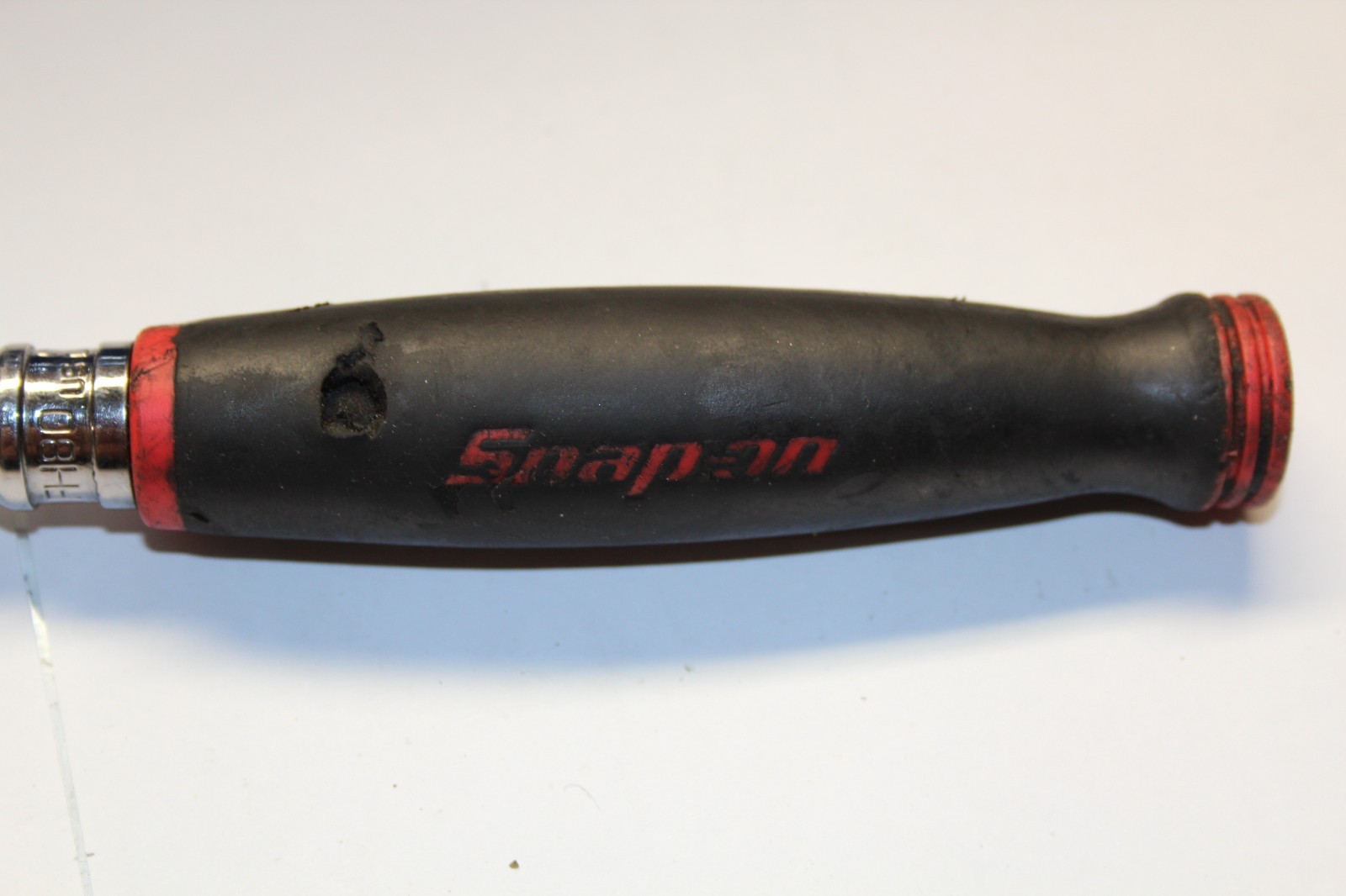 Snap-on Tools 3/8″ Drive RED Soft Grip Standard Handle FH80 USA