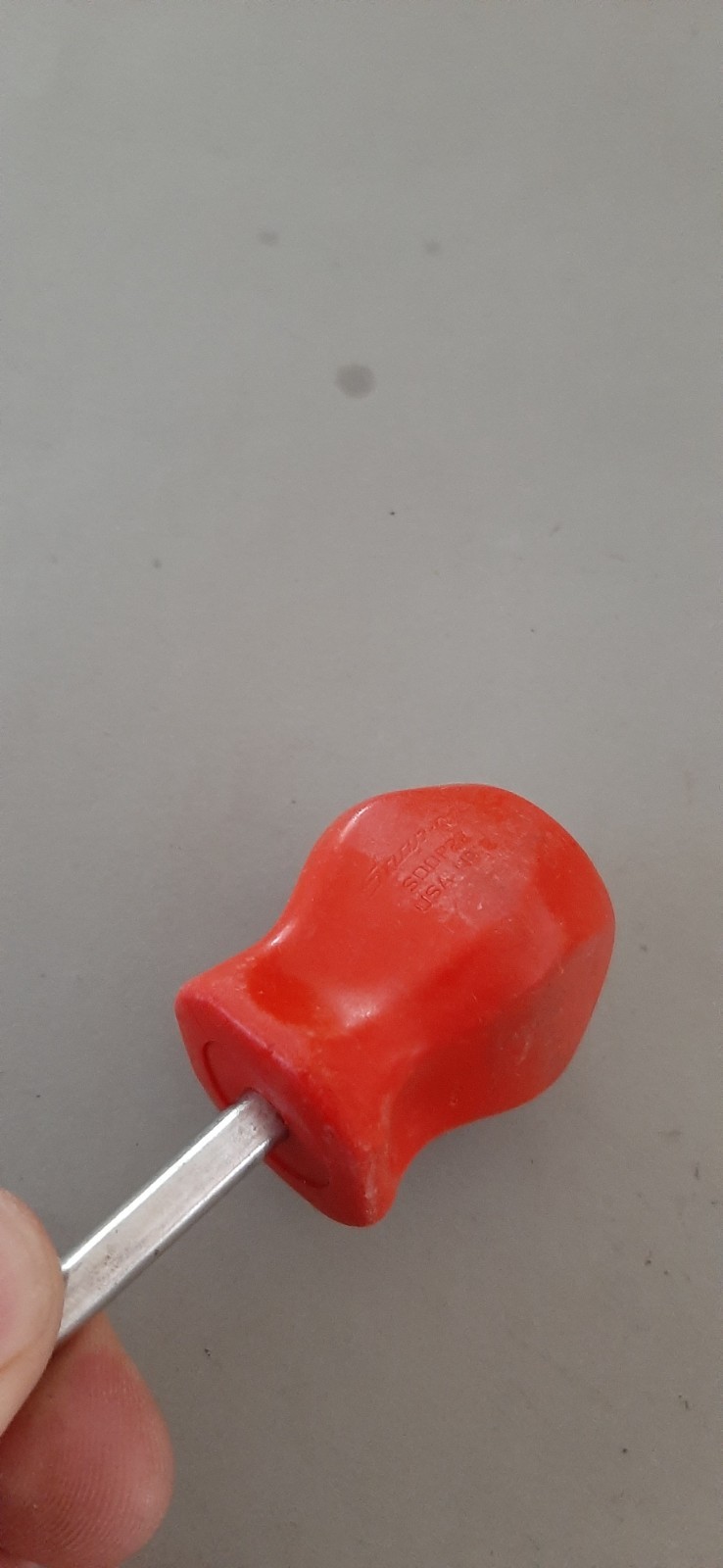 Snap-On SDDP22 Phillips SDD1 Flat Blade Stubby Screwdriver Set RED Hard Handle