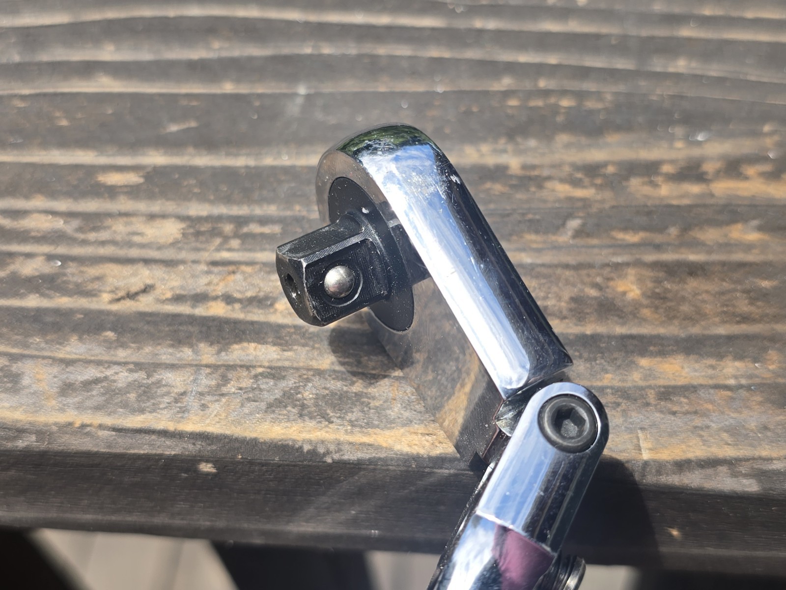 Power Torque GM6179 3/8” Drive, Flex Head, Quick Release Chrome Ratchet Wrench