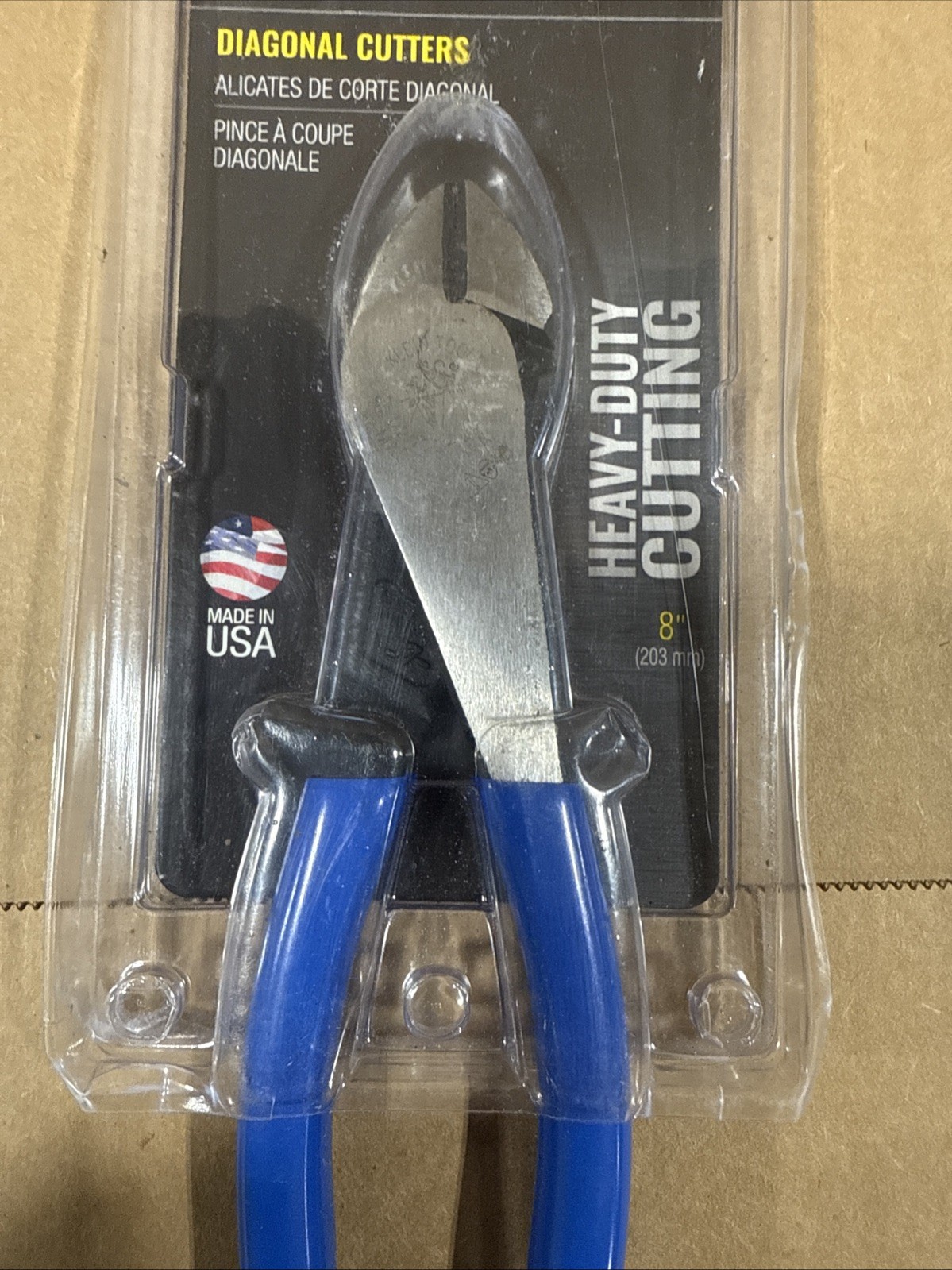 Klein Tools 8” High-Leverage Diagonal-Cutting Pliers Heavy Duty D2000-28 USA NEW