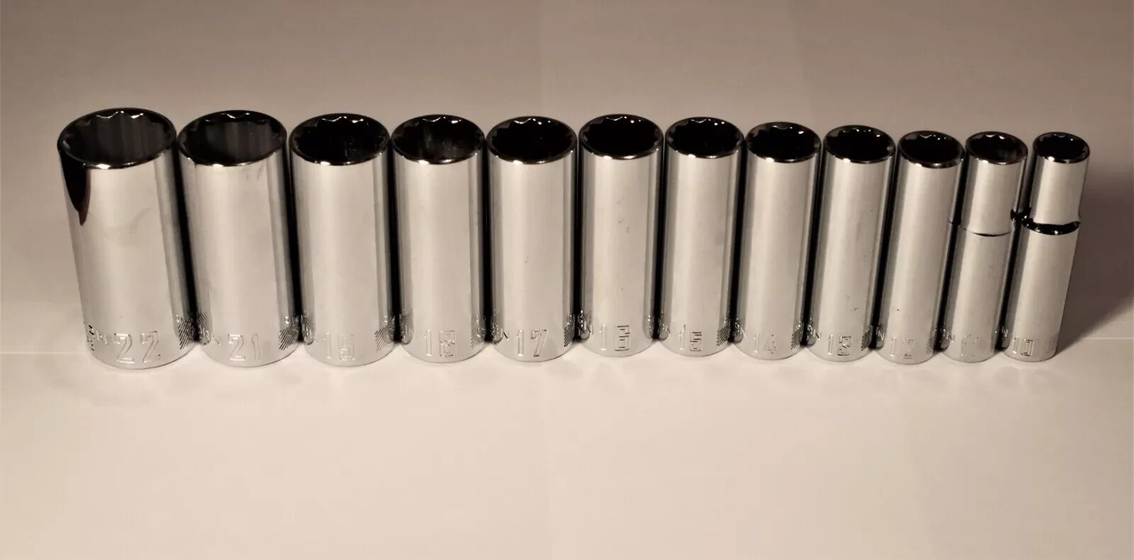 Craftsman 3/8in. Drive Deep Sockets 12pt. SAE or Metric – Choose