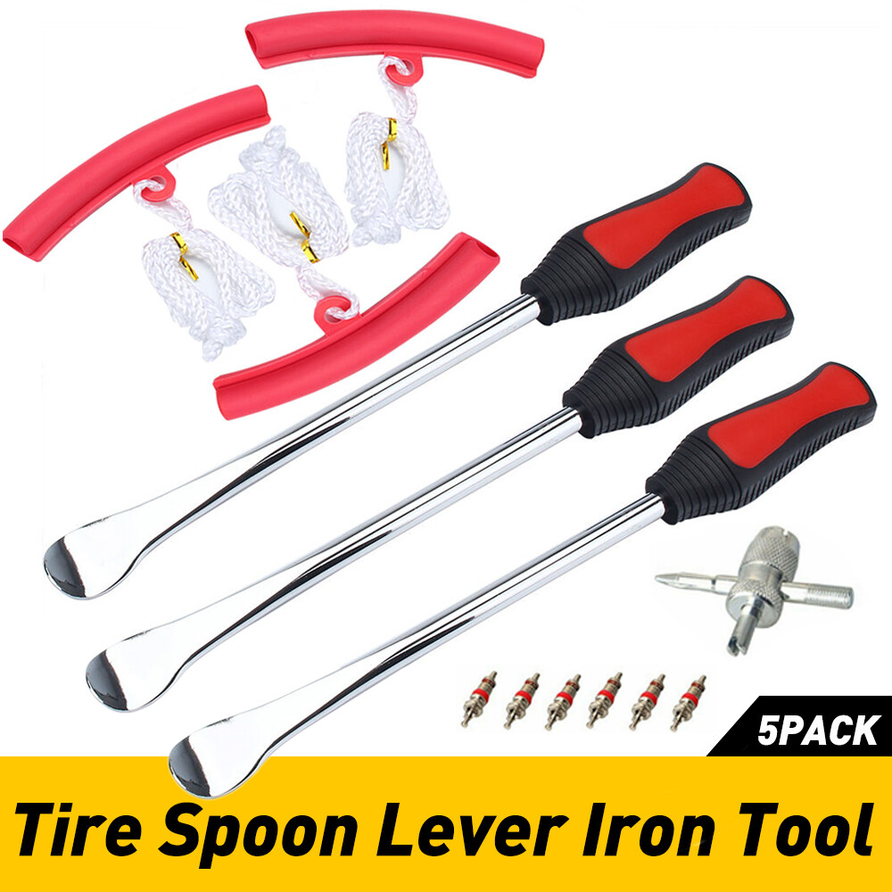Motorcycle Bike Tire Spoon Iron Repair Kit Tire Change Lever Tool Rim Protectors