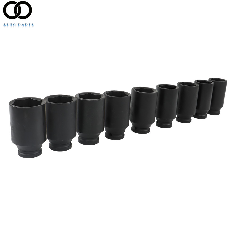 9PCS 1/2» Drive Deep Impact Socket Set Metric Axle Hub Nut Sockets 29-38mm Set