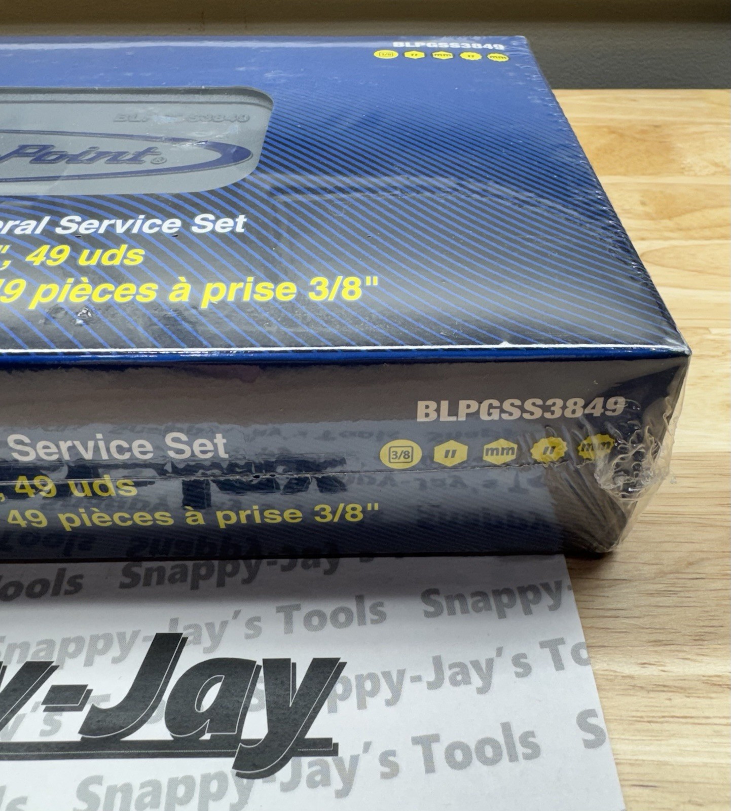 Snap-on Blue-Point Tools 49pc 3/8” SAE & METRIC General Service Set BLPGSS3849