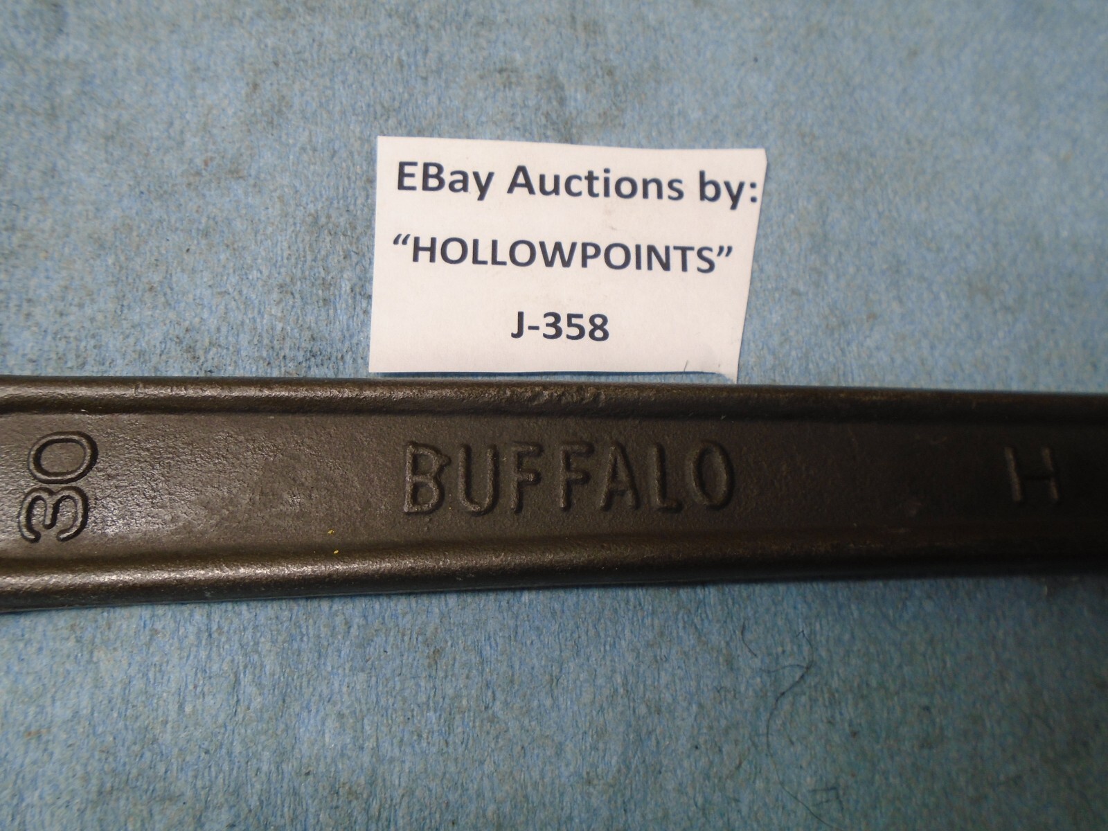 Buffalo No. 407 Machine Single Open End Metric Wrench 30 MM Forged Steel J358