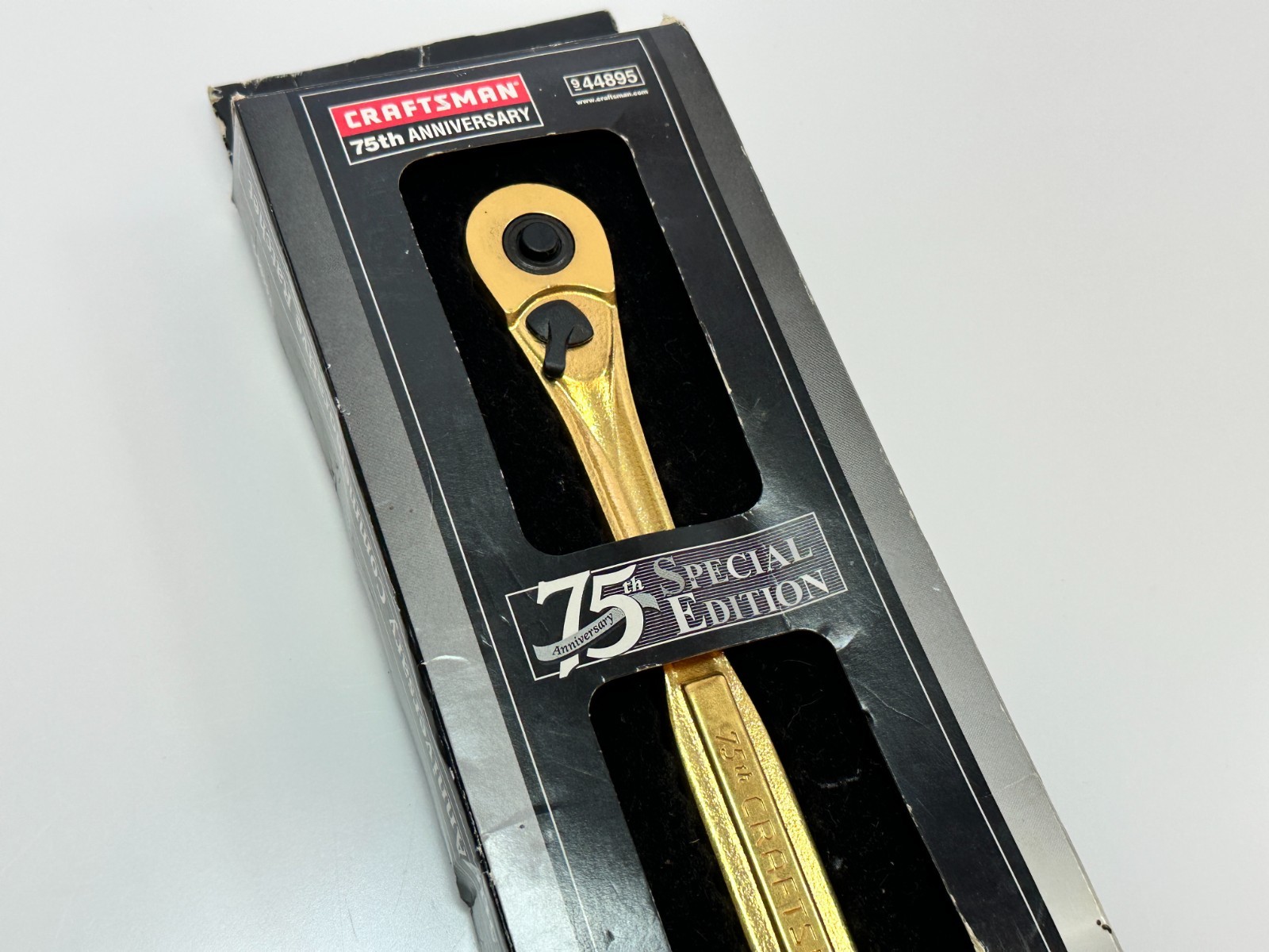SEARS Craftsman USA 44895 GOLD 75th Anniversary Edition 3/8” Ratchet (Rare NOS)
