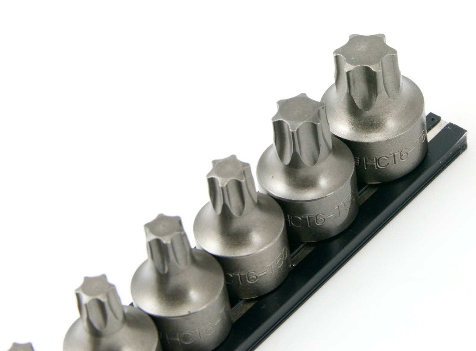 10 Piece Torx Impact 3/8″ Sq. DR Socket Set w/ Magnetic Storage Rail T-20 – T60