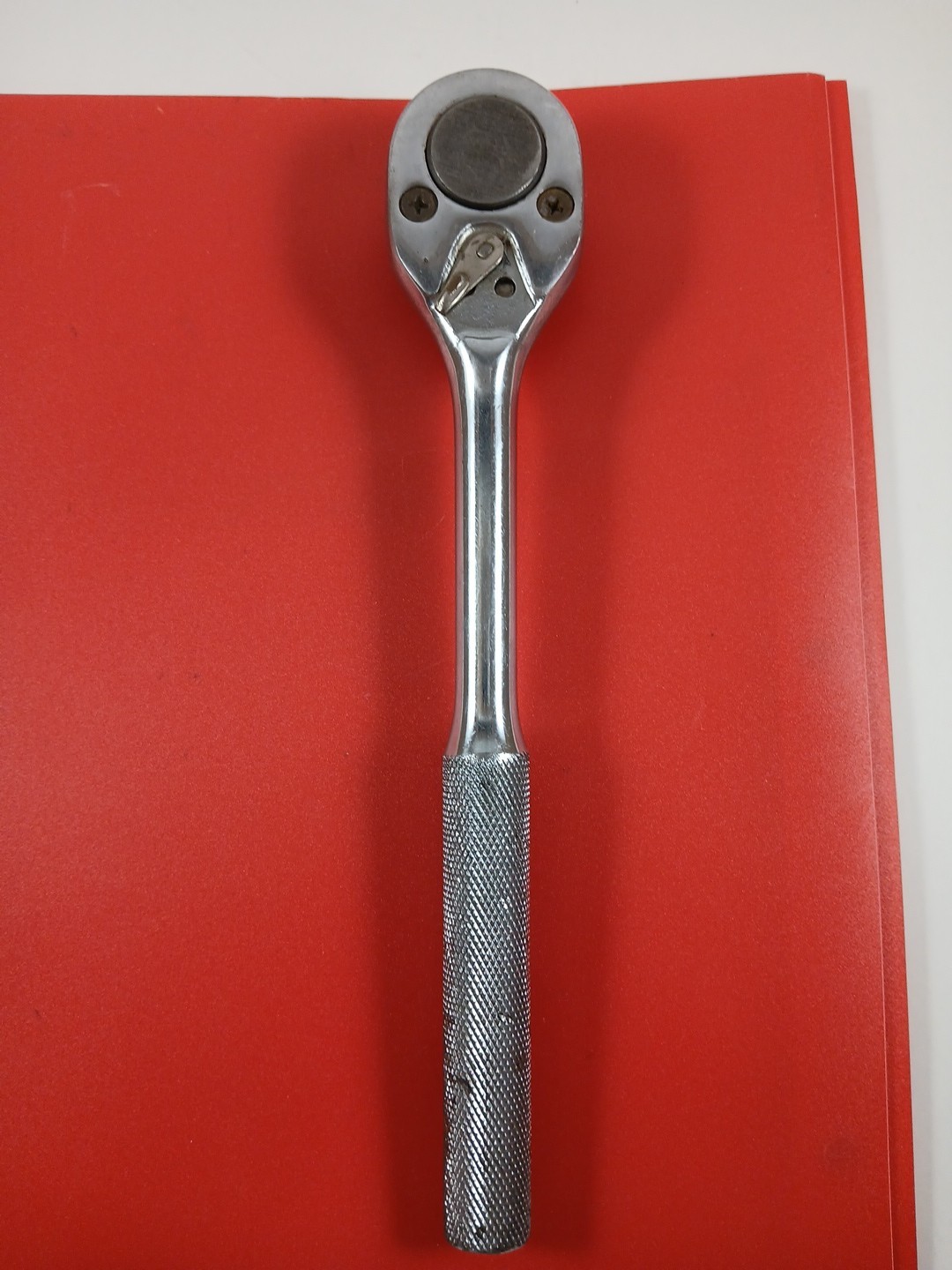Vtg Proto 5449 1/2″ Drive Pear Head Ratchet 10″ Knurled Handle USA