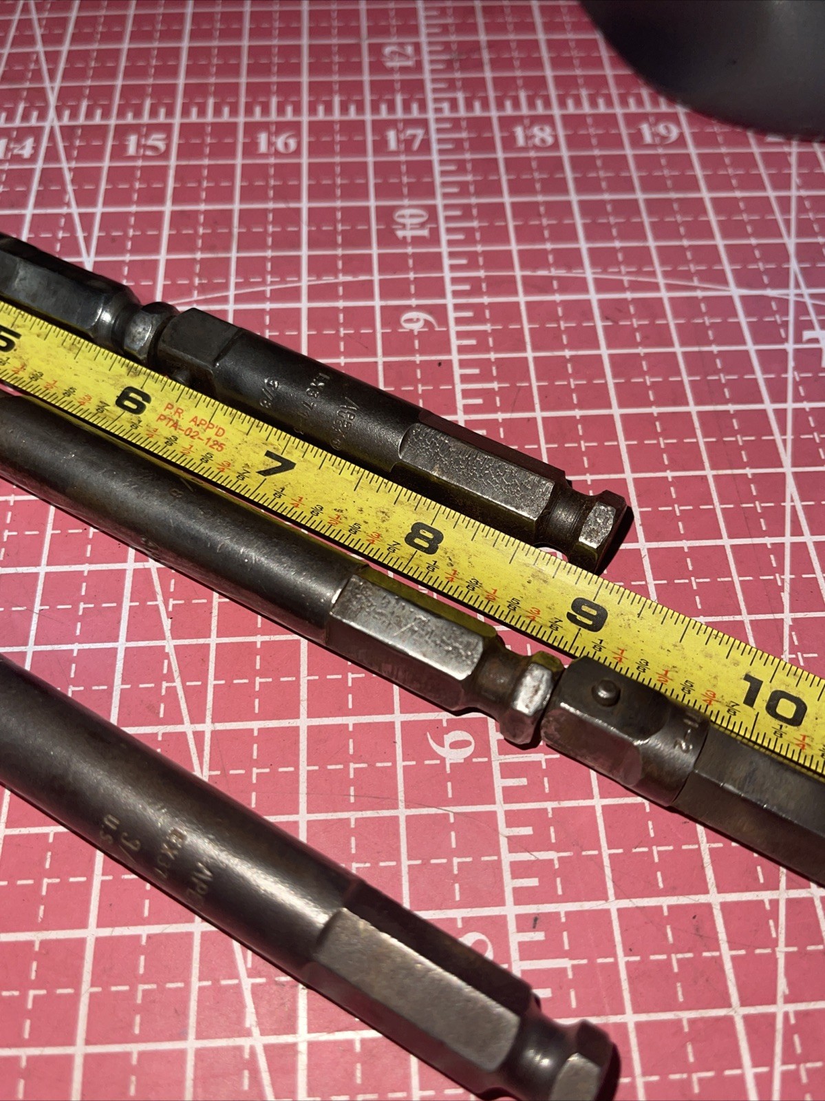 Apex / Snap on USA 7 Piece 7/16” Hex Power Adapter Extension Set 3/8 Drive 2-10”